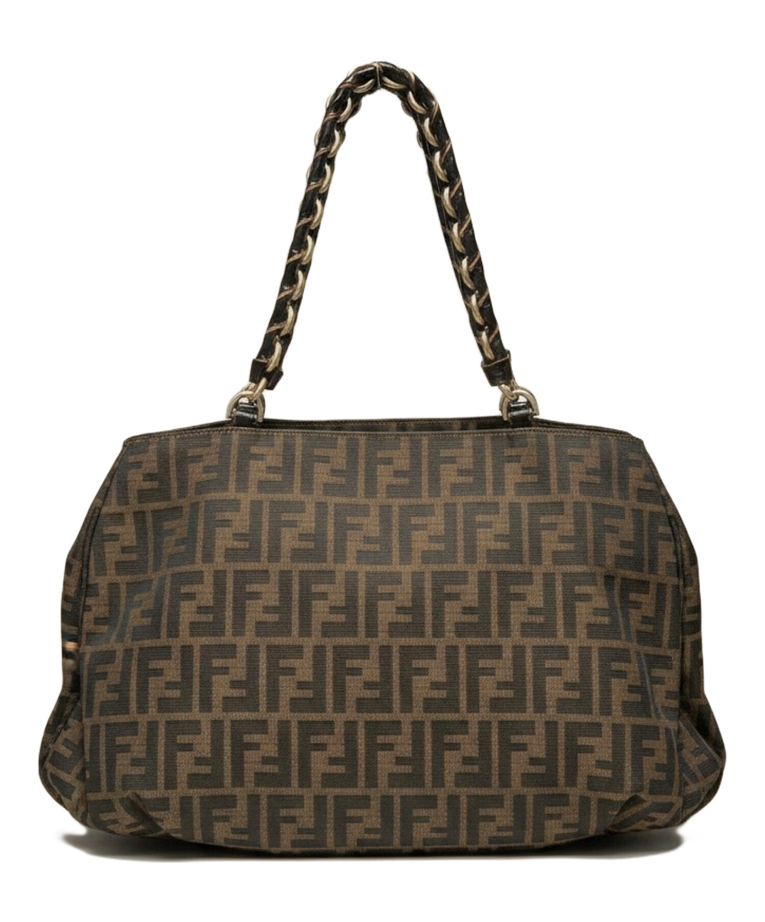 本物 フェンディ FENDI エトニコ ショルダーバッグ トートバッグ レザー ブラウン 8BN162 Etonico バッグ 中古 FENDI - 本物 フェンディ FENDI エトニコ ショルダーバッグ トート