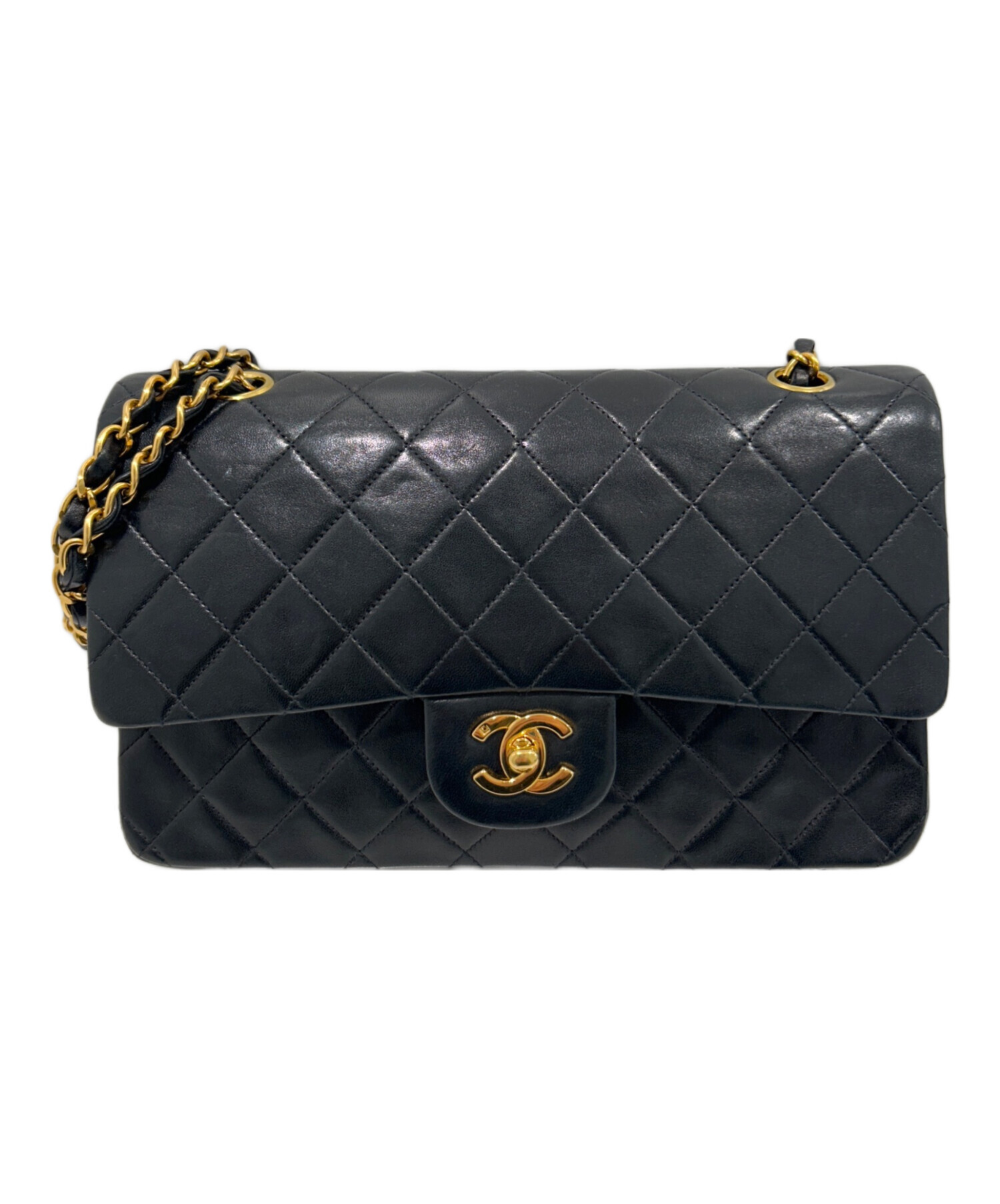中古・古着通販】CHANEL (シャネル) マトラッセ25/ブラック/チェーン