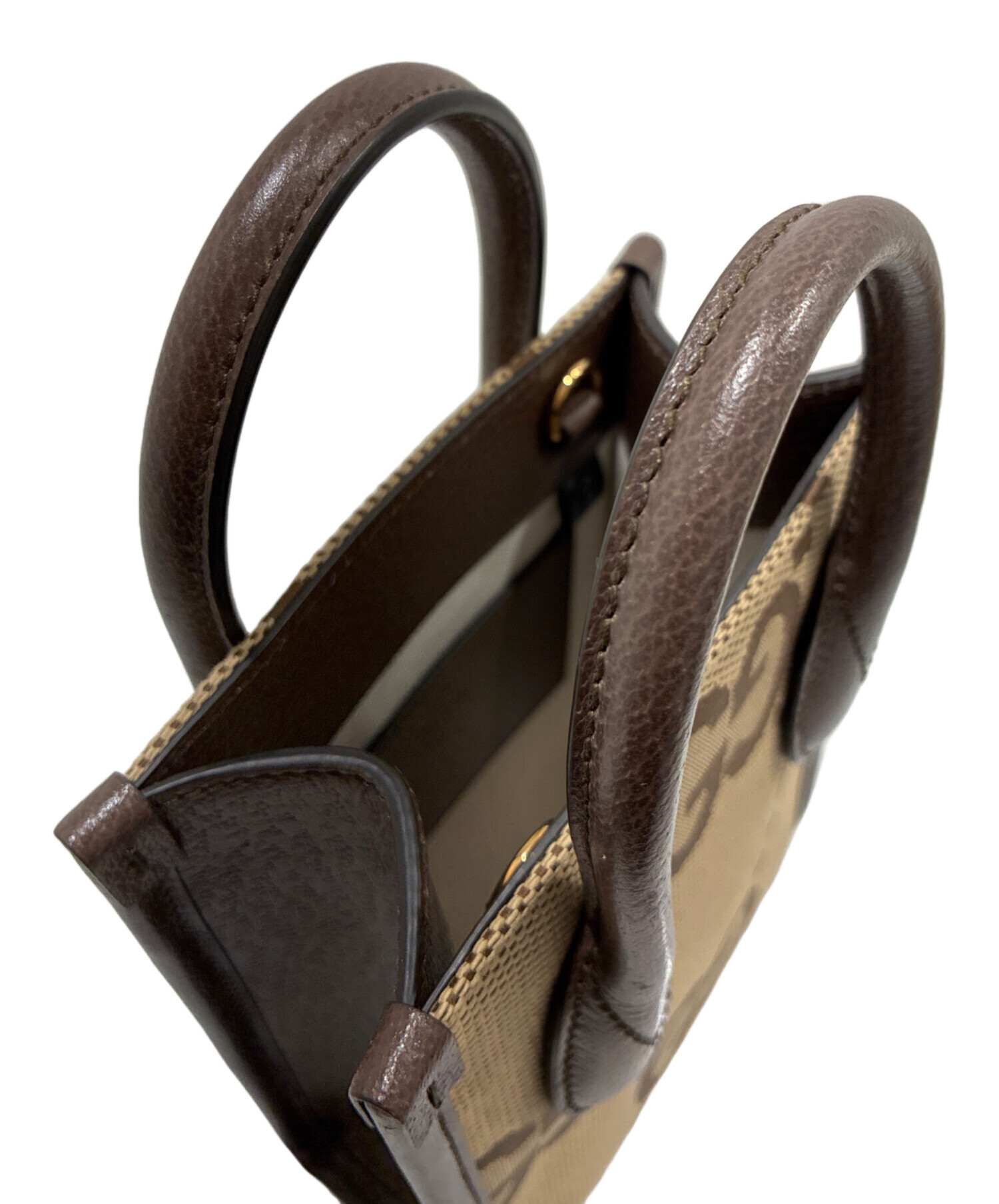 中古・古着通販】GUCCI (グッチ) ジャンボGGキャンバス 2WAYバッグ