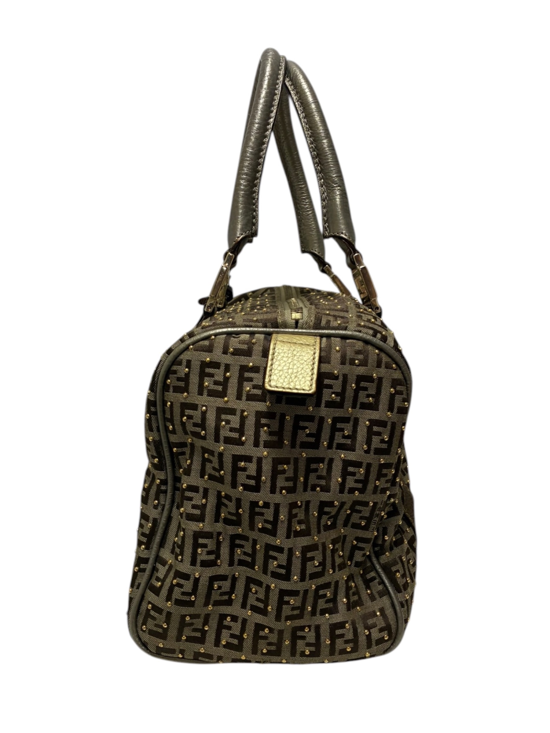 中古・古着通販】FENDI (フェンディ) スタッズミニボストンバッグ