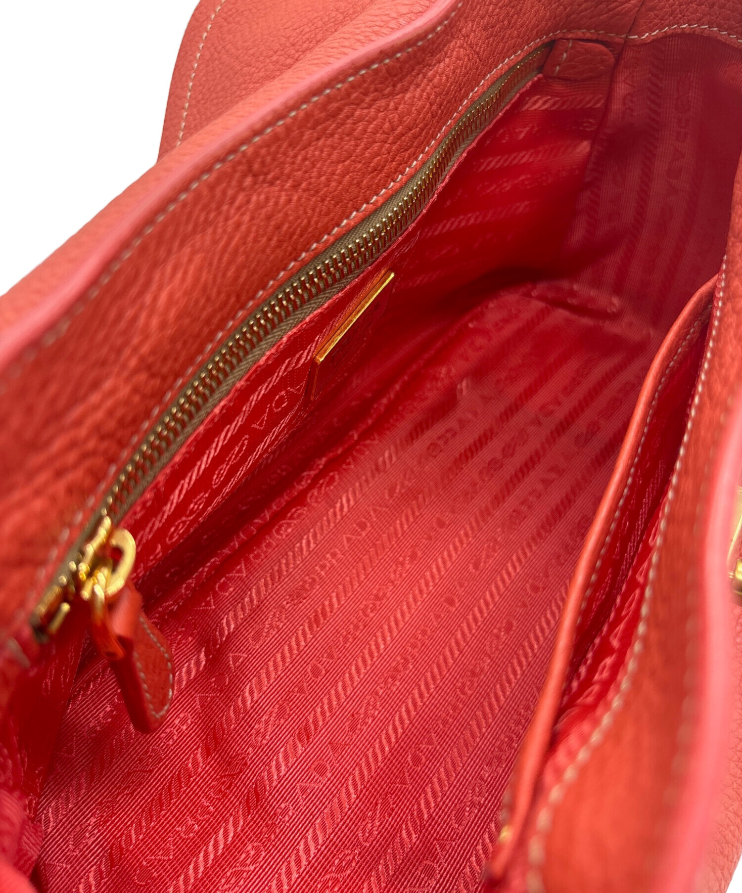 中古・古着通販】PRADA (プラダ) ハンドバッグ BR3869 オレンジ