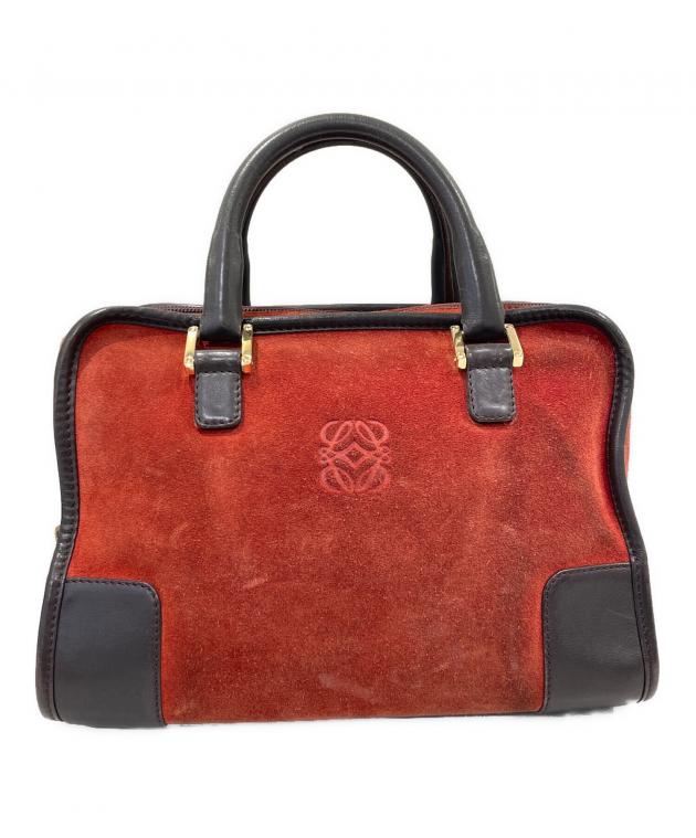 中古・古着通販】LOEWE (ロエベ) アマソナ28/スウェードハンドバッグ  