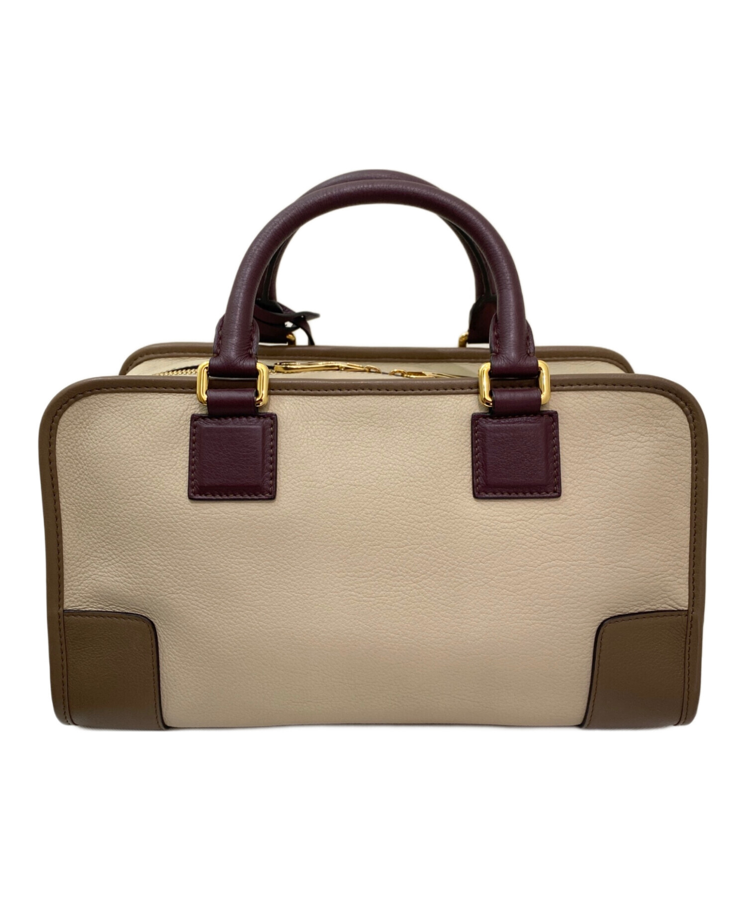 中古・古着通販】LOEWE (ロエベ) アマソナ28 ベージュ×ブラウン