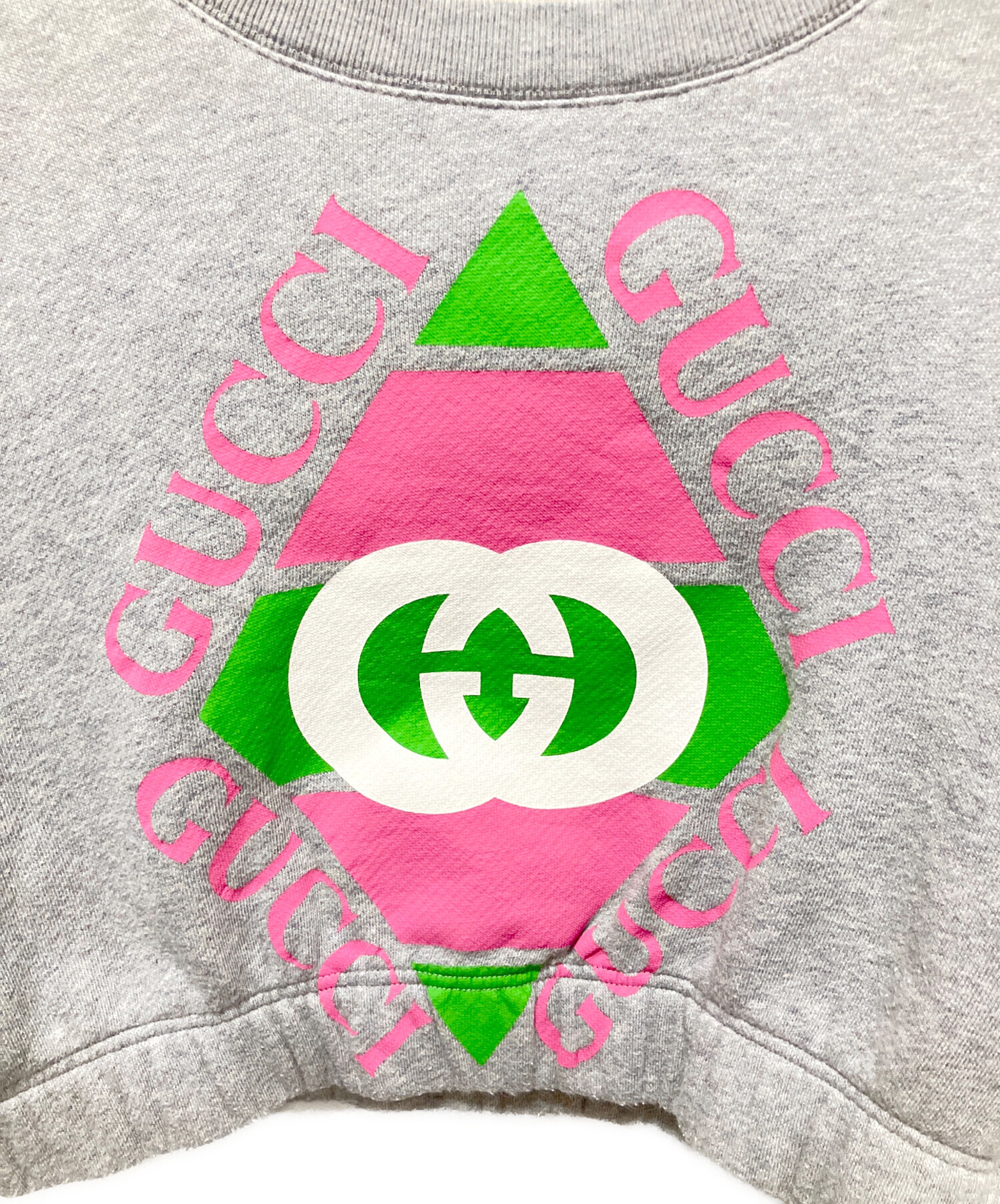 中古・古着通販】GUCCI (グッチ) Cropped Long Sleeve Sweatshirt