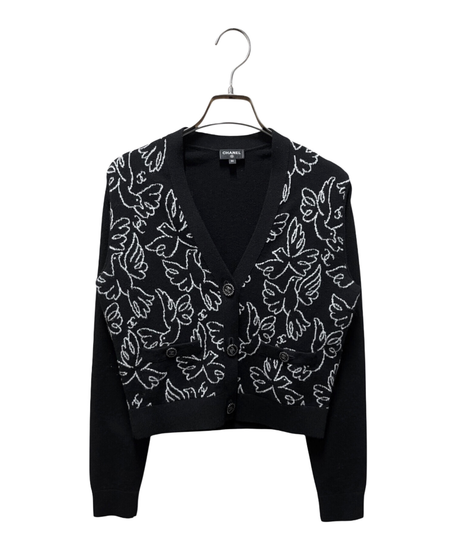 中古・古着通販】CHANEL (シャネル) ココボタンVネックカーディガン