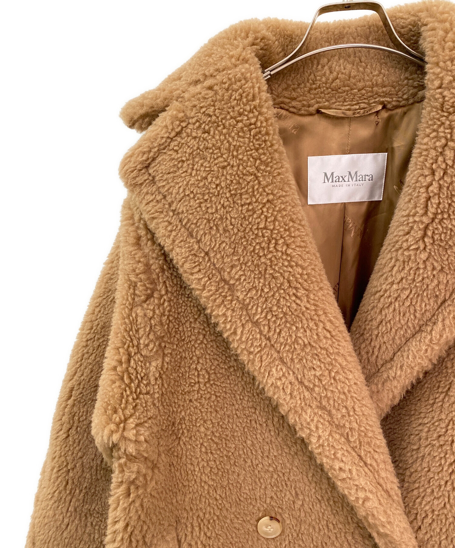 中古・古着通販】MaxMara (マックスマーラ) テディベアコート キャメル