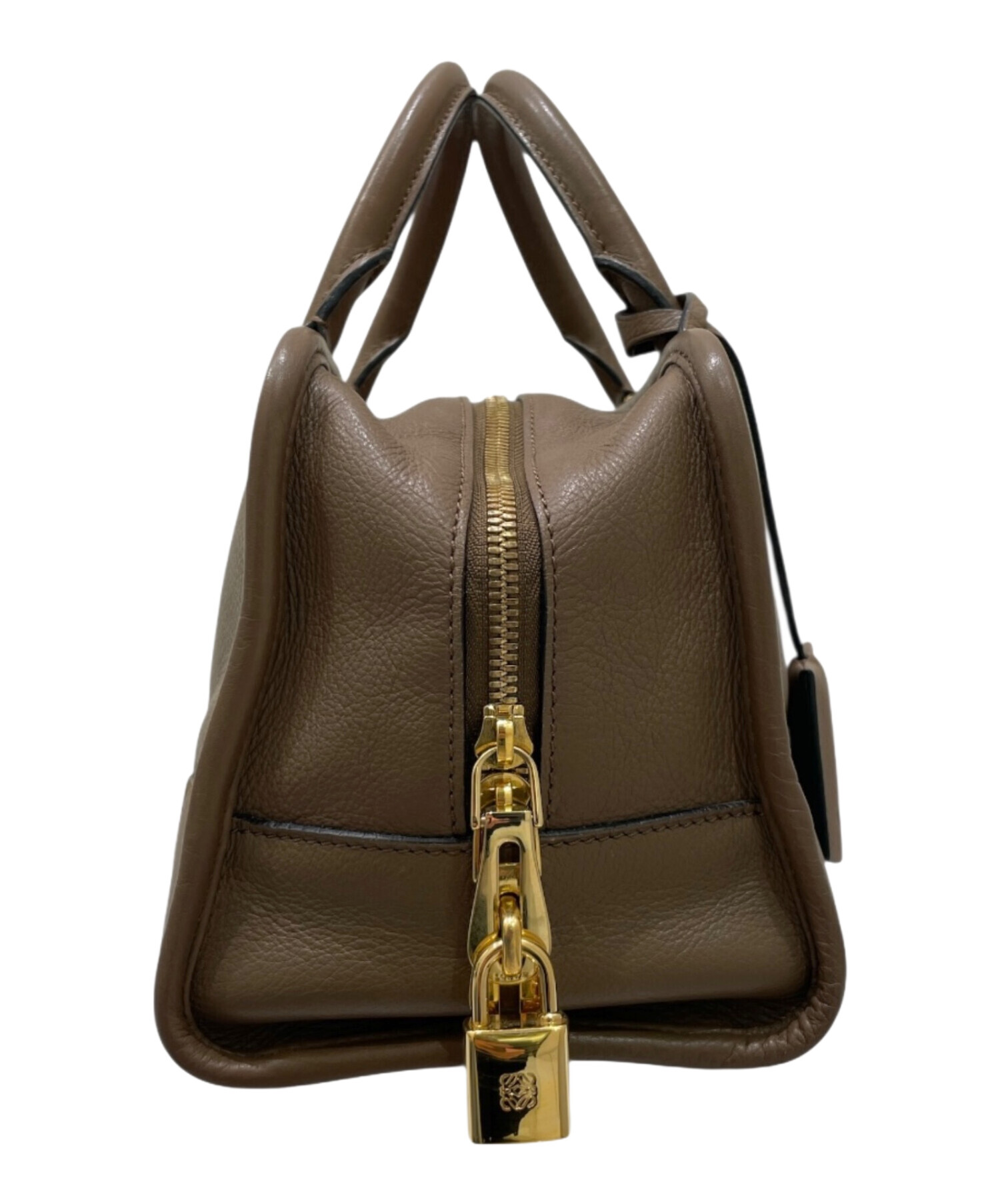 LOEWE ロエベ アマソナ28 レザー ハンドバッグ ダークブラウン 中古・古着通販】LOEWE (ロエベ) アマソナ28 ブラウン サイズ:28