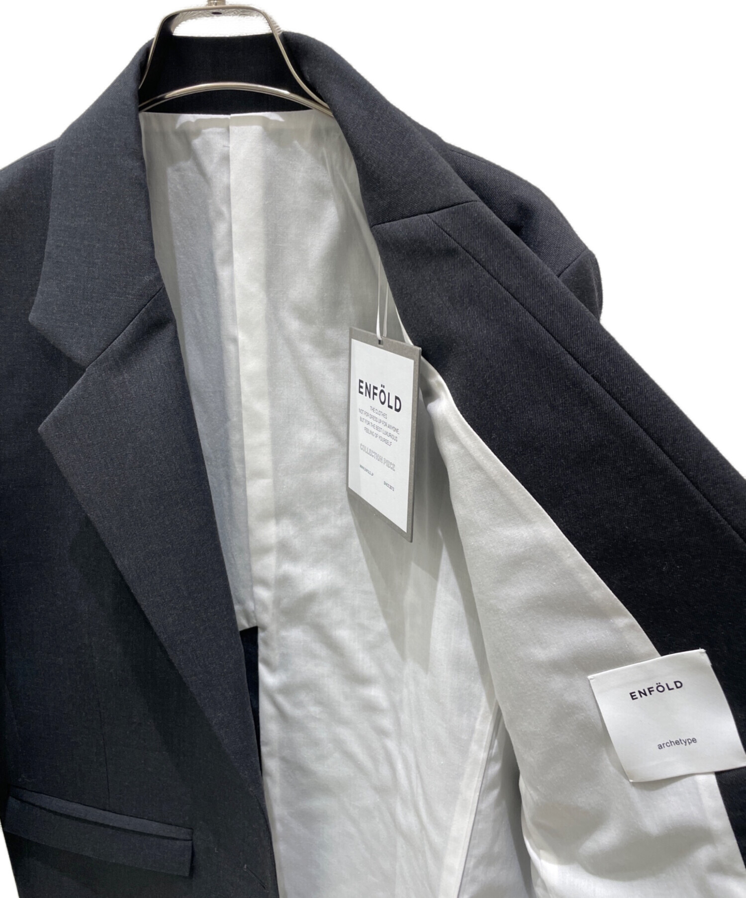 中古・古着通販】ENFOLD (エンフォルド) BOX OVER TAILORED JACKET