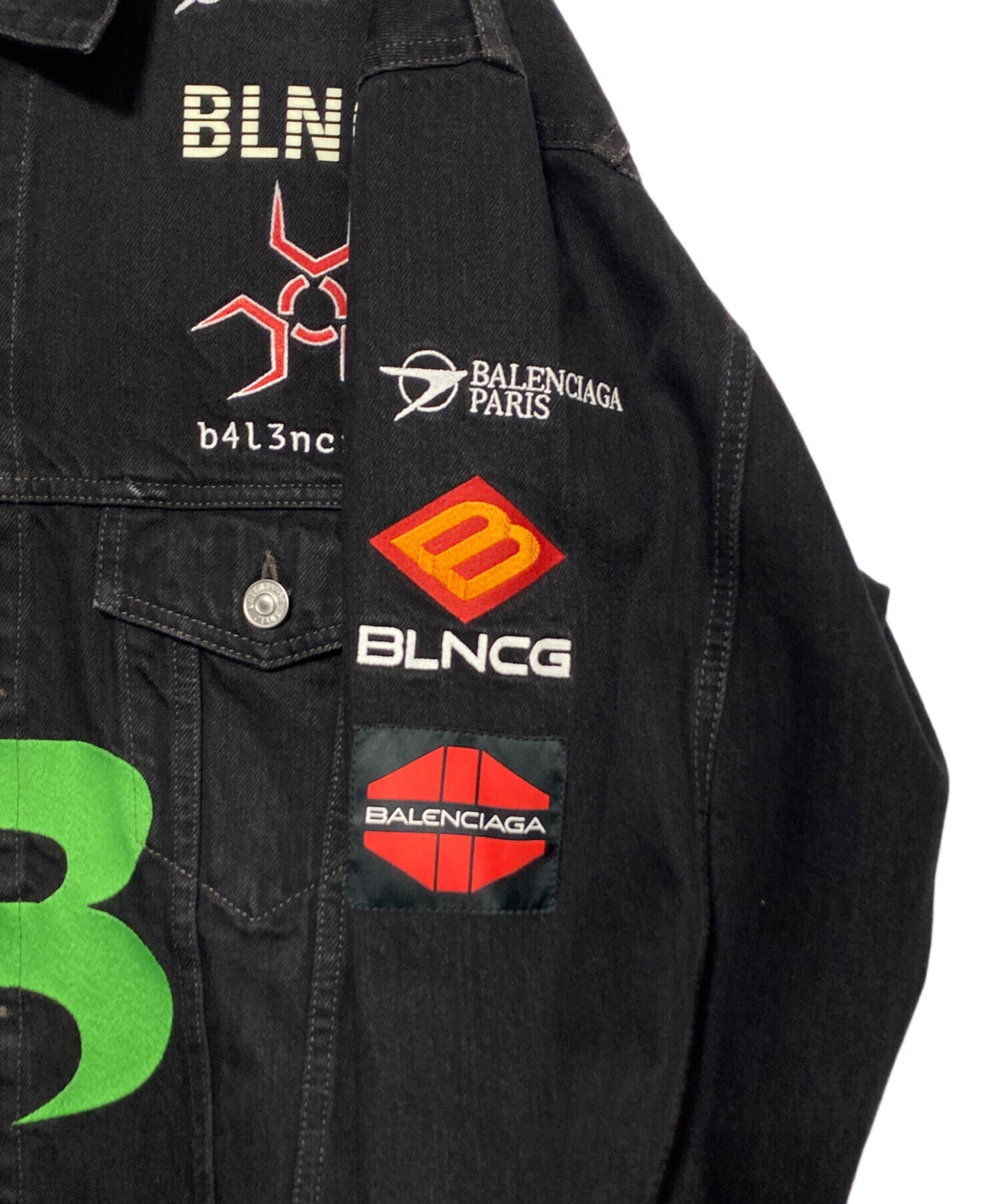 中古・古着通販】BALENCIAGA (バレンシアガ) GAMER LOGO DENIM JACKET
