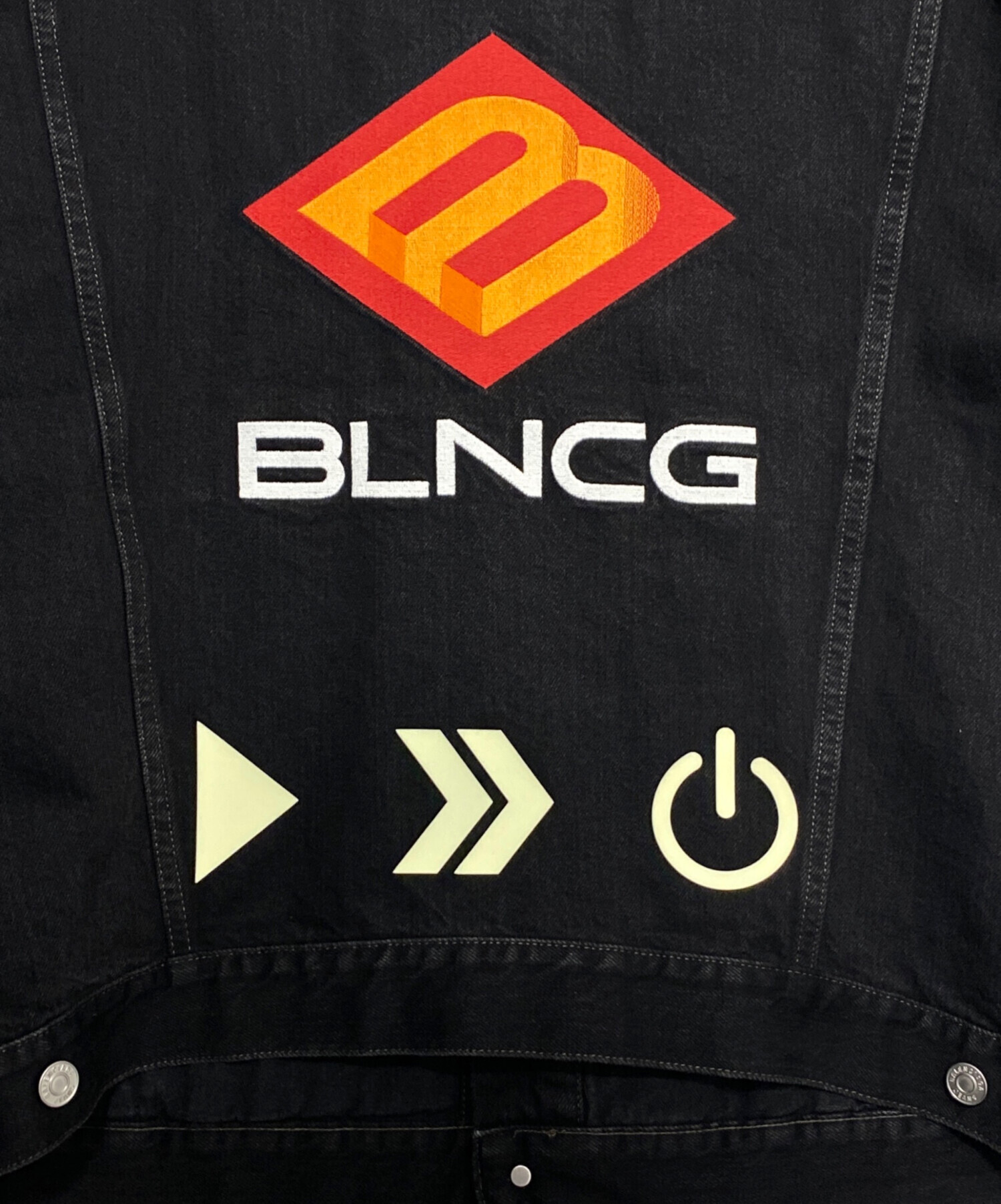 中古・古着通販】BALENCIAGA (バレンシアガ) GAMER LOGO DENIM JACKET