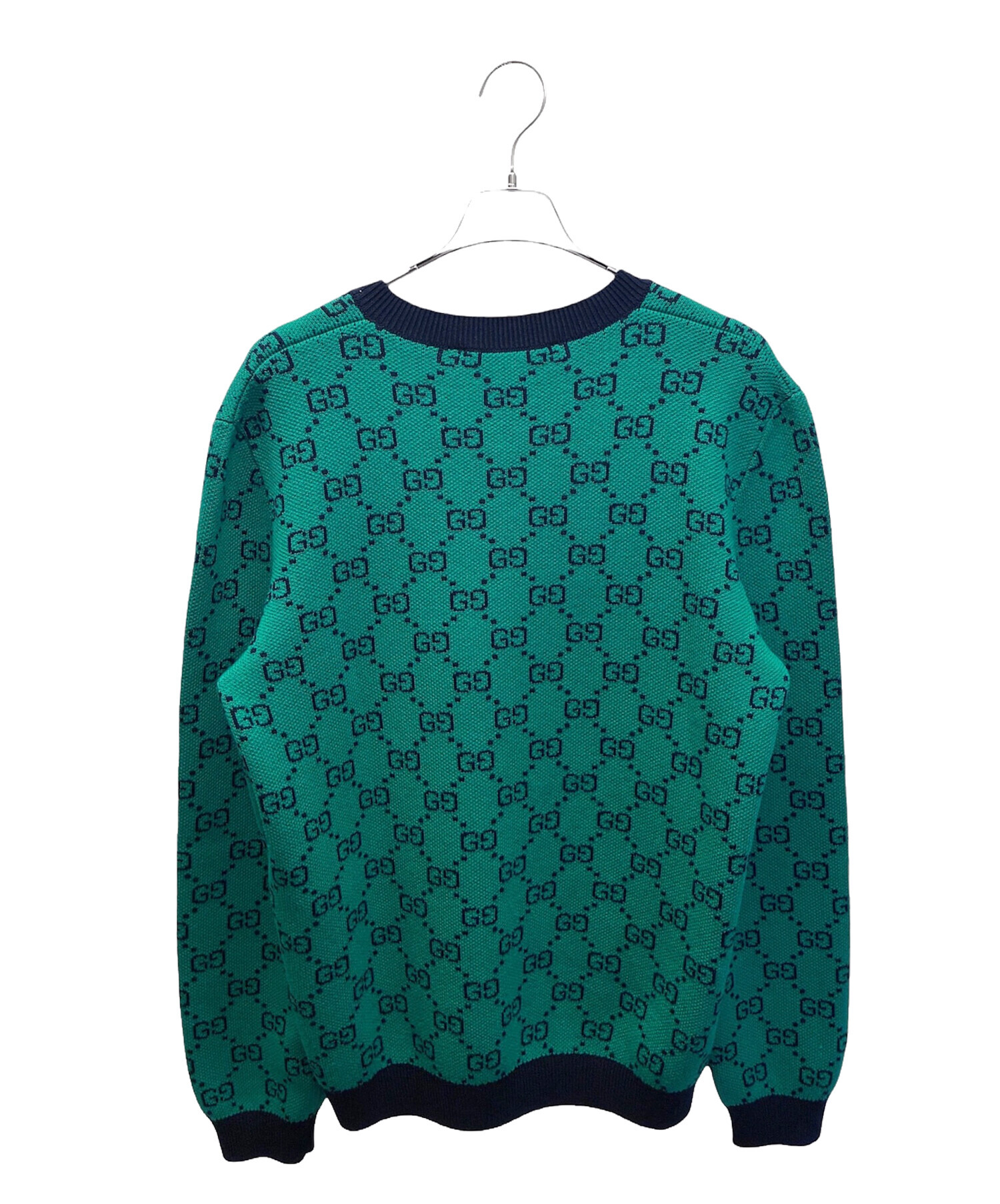 中古・古着通販】GUCCI (グッチ) GG総柄ニット/661155 XKBXI グリーン