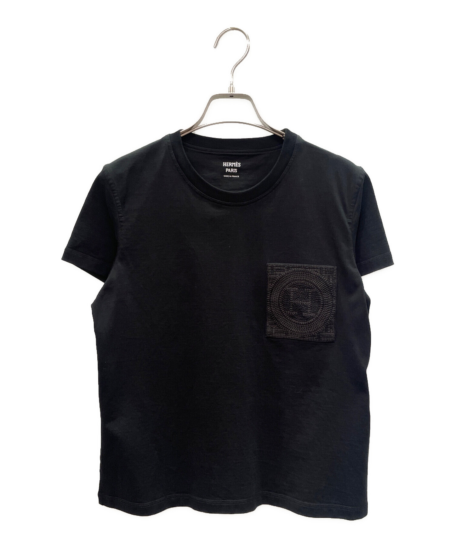 中古・古着通販】HERMES (エルメス) H-Mosaic Embroidered Pocket T