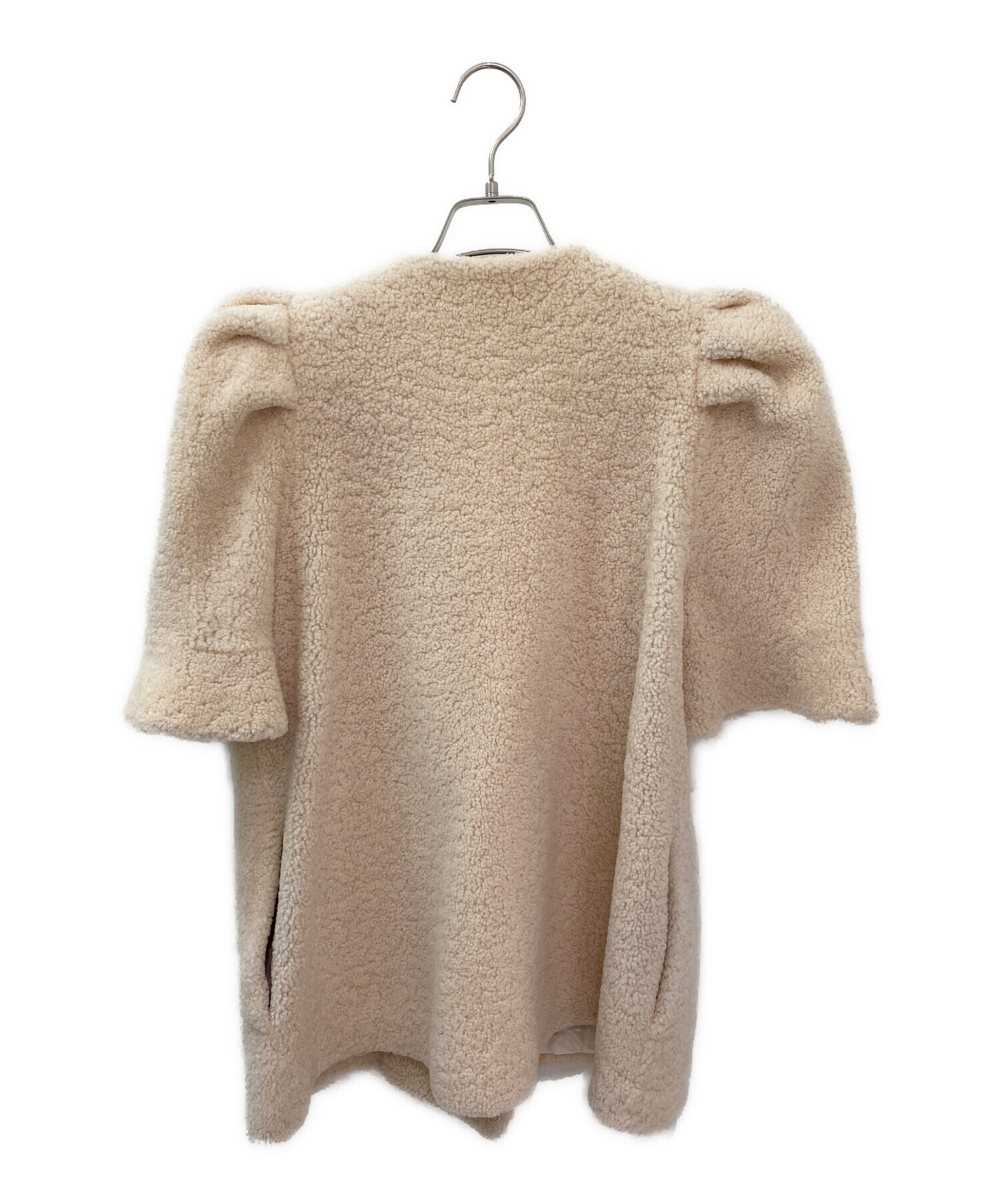 新品【LUDLOW/ラドロー】Mimoza Woolコート 中古・古着通販】LUDLOW (ラドロー) ムートンコート ピンクベージュ
