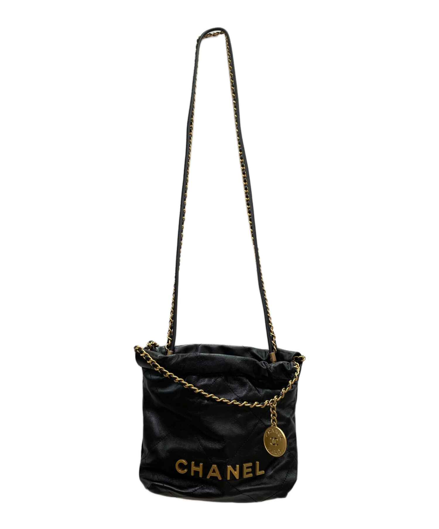 中古・古着通販】CHANEL (シャネル) シャネル22 ミニ ブラック サイズ 