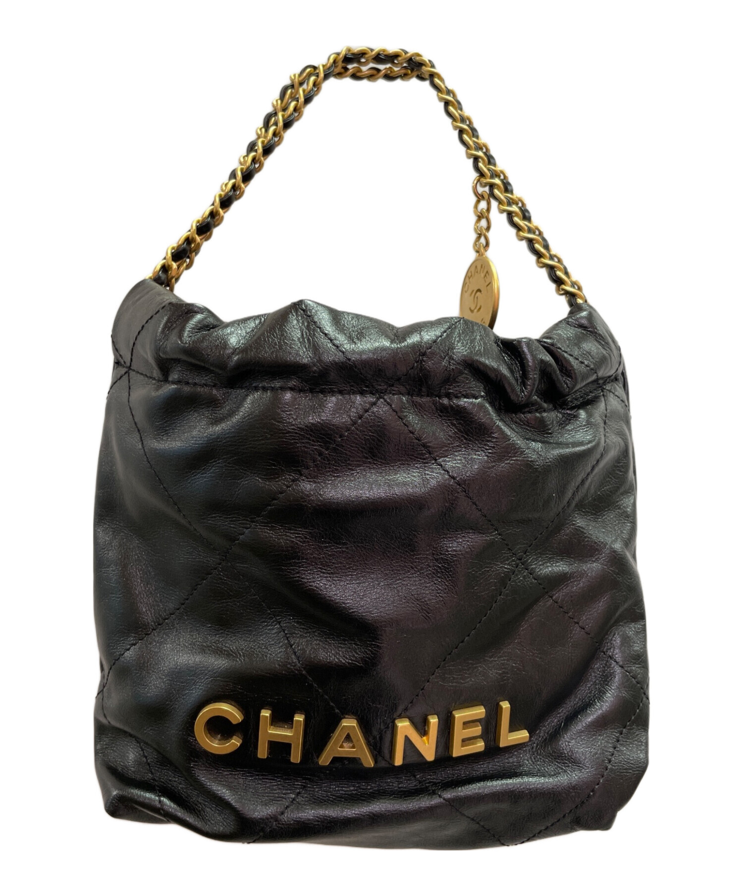 中古・古着通販】CHANEL (シャネル) シャネル22 ミニ ブラック サイズ