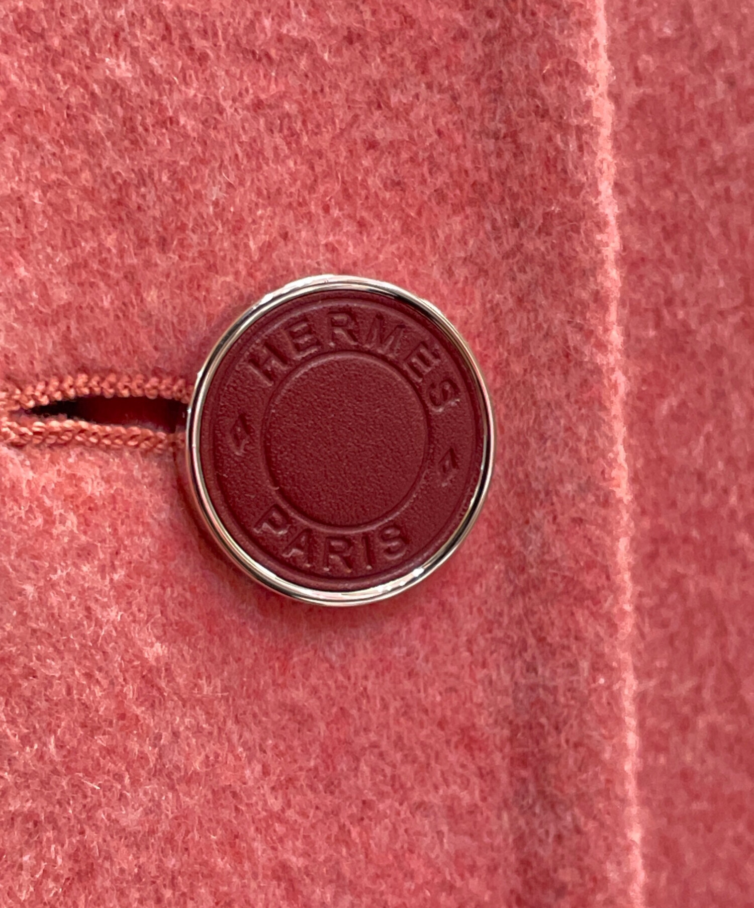 中古・古着通販】HERMES (エルメス) カシミヤ ロングジレ ピンク