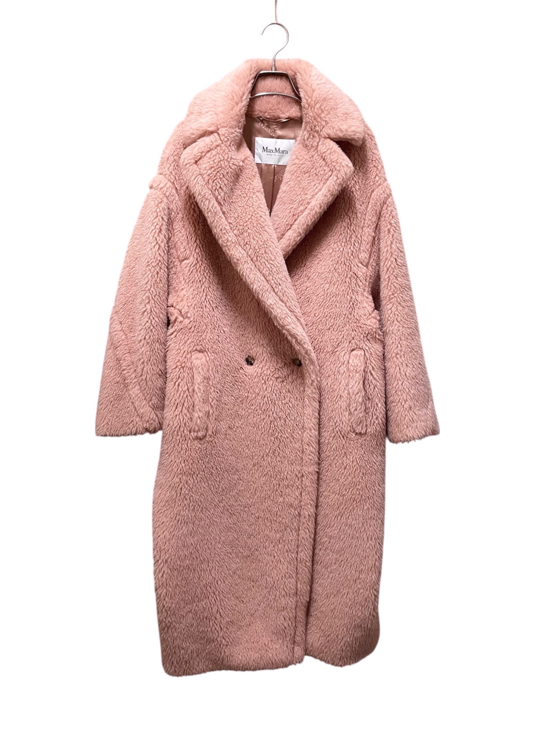 中古・古着通販】MaxMara (マックスマーラ) テディベアコート ピンク