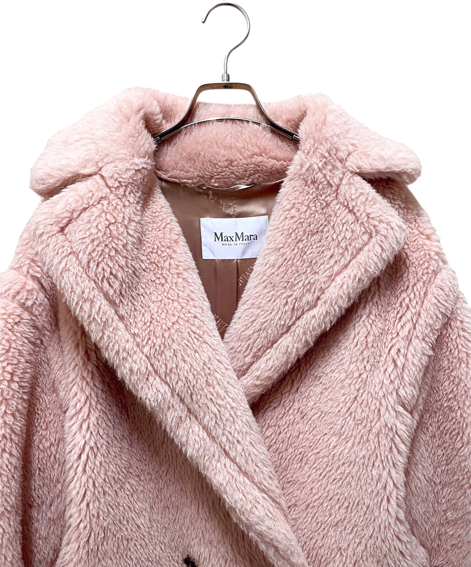 中古・古着通販】MaxMara (マックスマーラ) テディベアコート ピンク