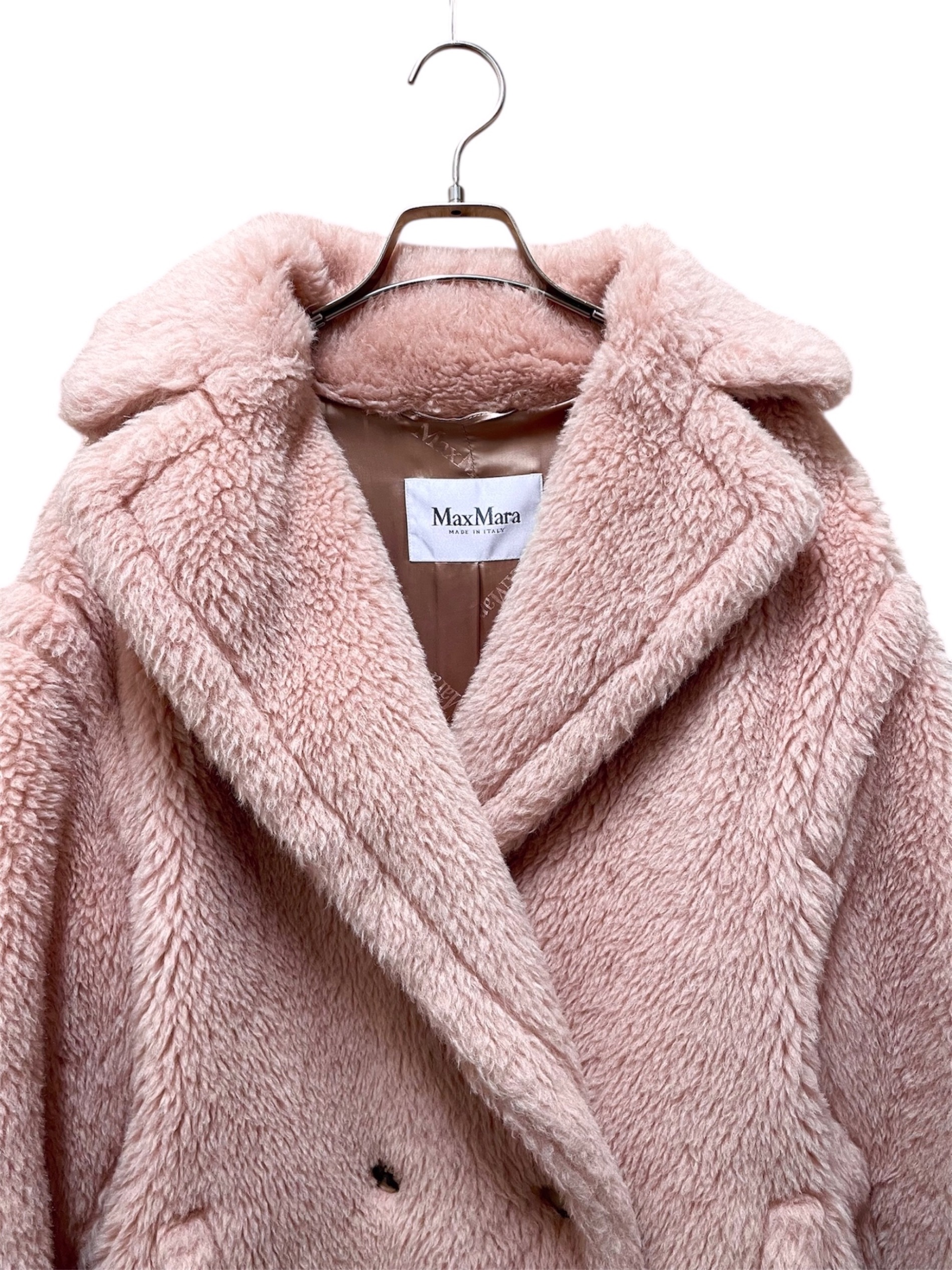 中古・古着通販】MaxMara (マックスマーラ) テディベアコート ピンク