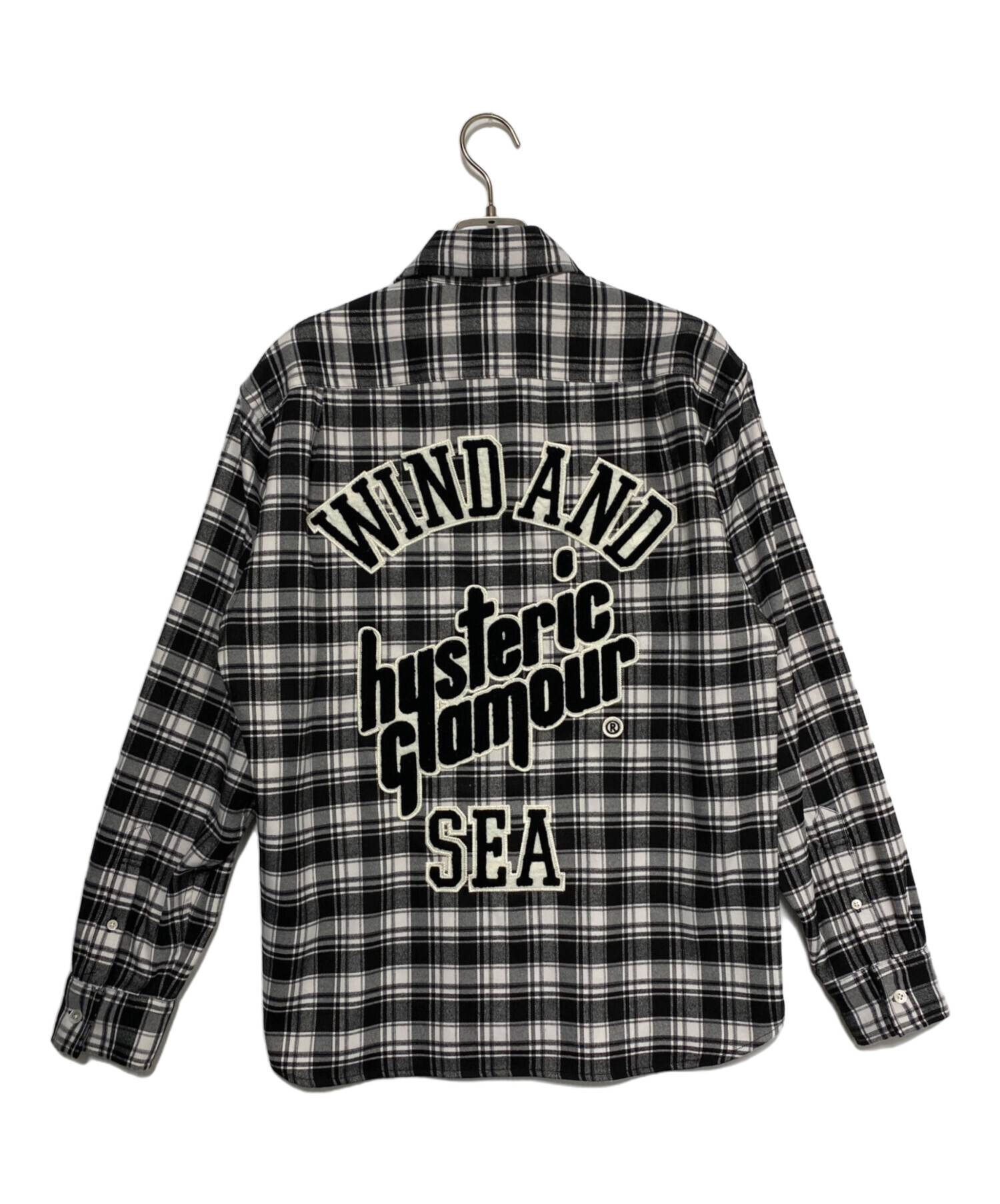 hysteric glamor WIND AND SEA 長袖ネルシャツ 中古・古着通販】Hysteric Glamour (ヒステリックグラマー) WIND AND