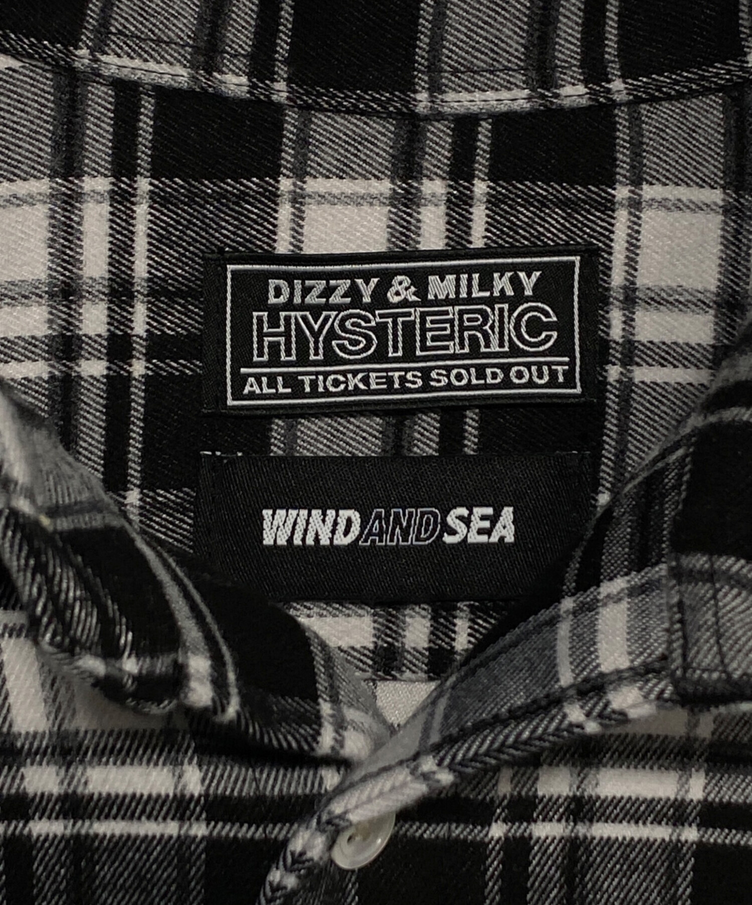 hysteric glamor WIND AND SEA 長袖ネルシャツ 中古・古着通販】Hysteric Glamour (ヒステリックグラマー) WIND AND