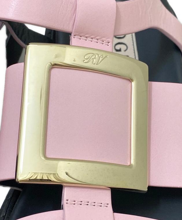 Roger Vivier 本革 レザーベルト ピンク ビジュー イタリア製 中古・古着通販】Roger Vivier (ロジェ ヴィヴィエ) ヴィヴ レンジャー