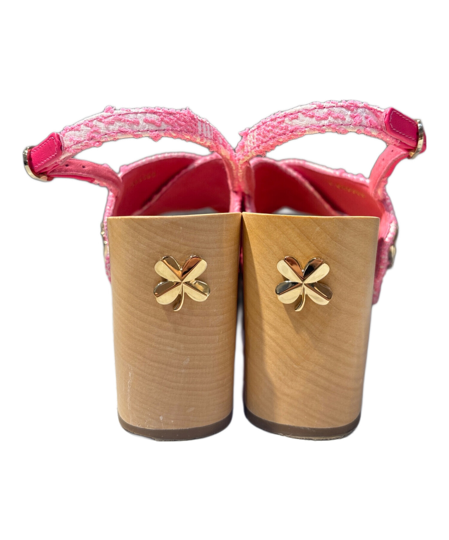 中古・古着通販】CHANEL (シャネル) Pink Wood wedge Sandals/ウッド