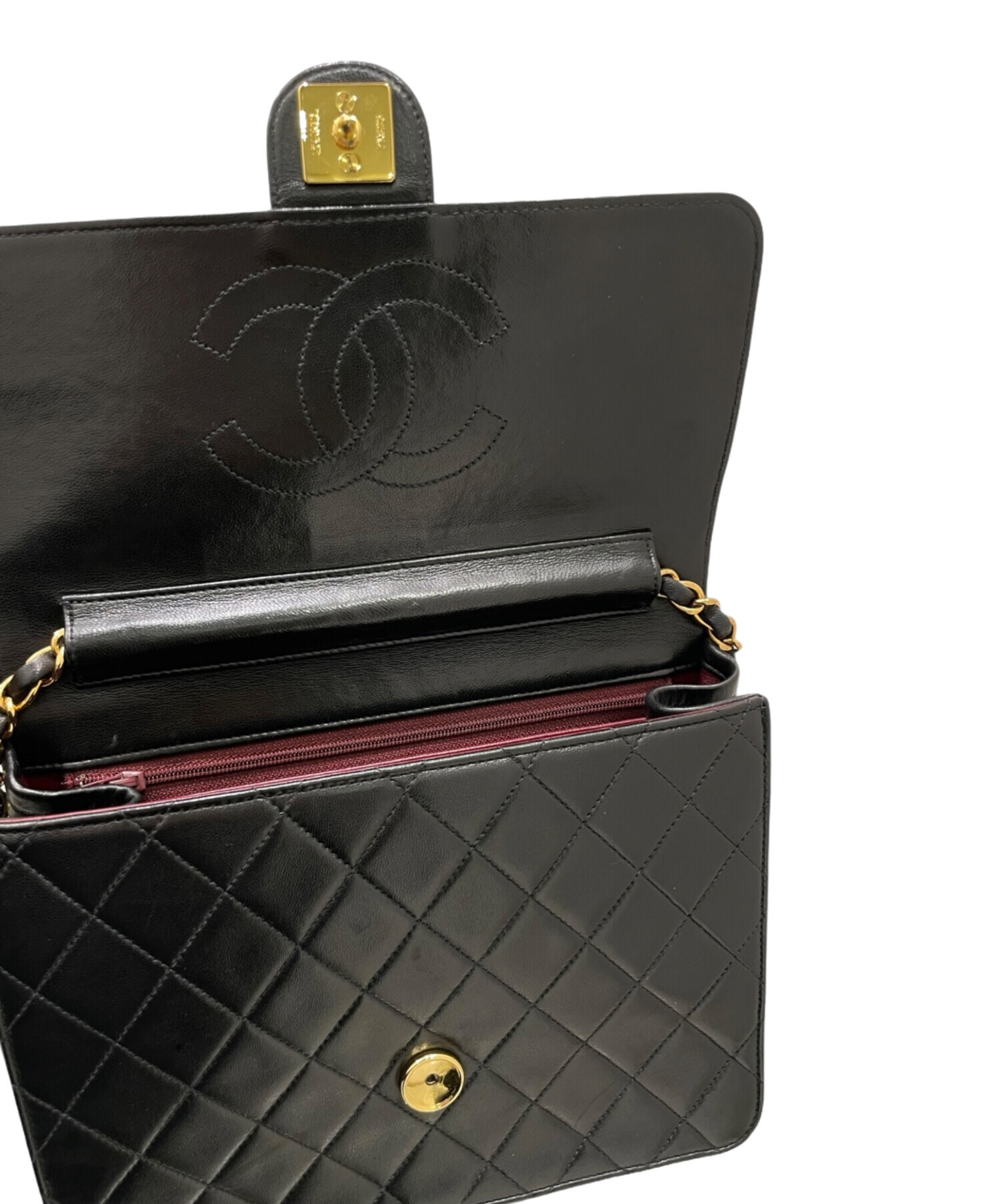 中古・古着通販】CHANEL (シャネル) プッシュロックチェーンショルダー