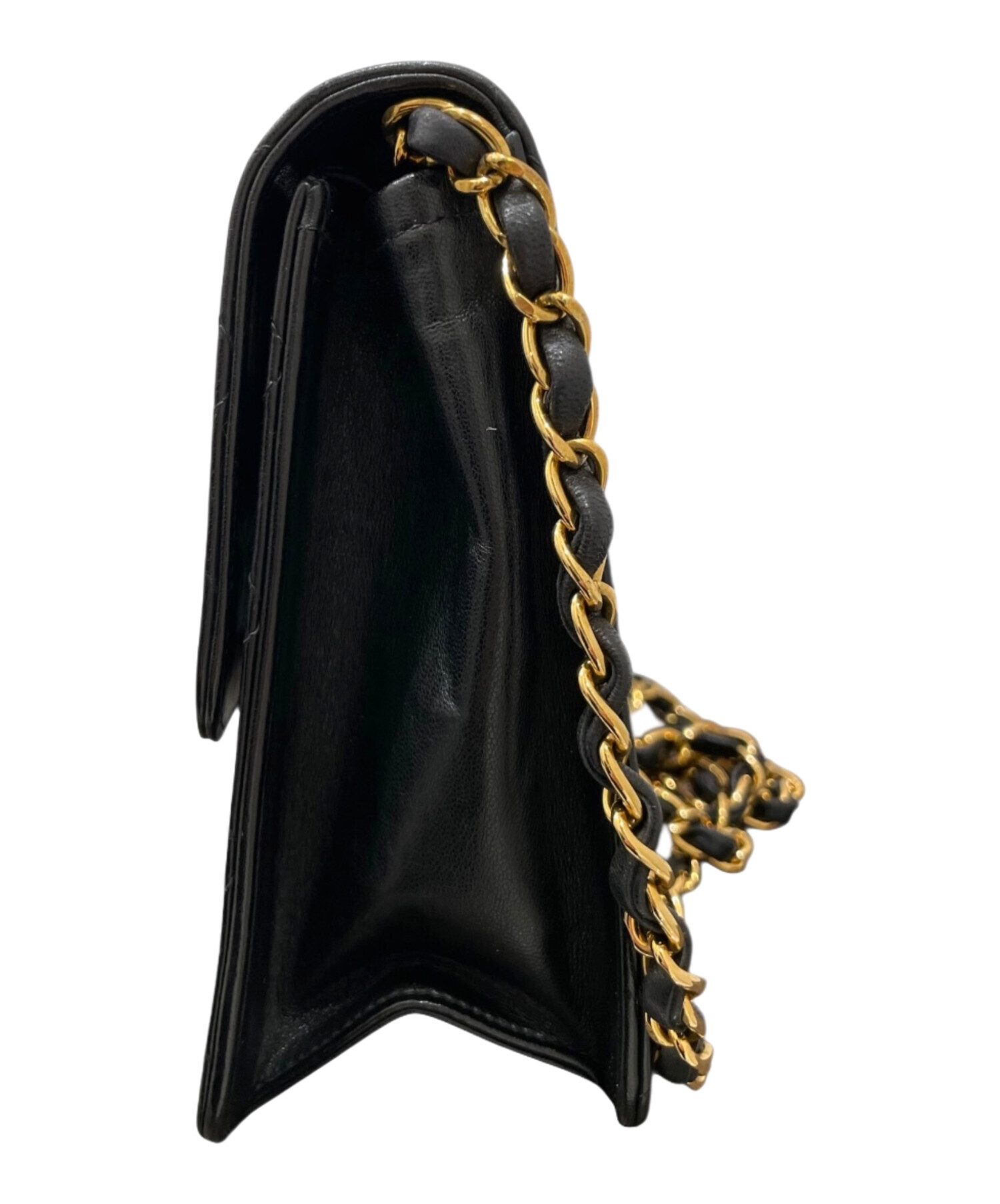 CHANEL シャネル　プッシュロック　チェーン　バッグ ヴィンテージ・中古】シャネル CHANEL フルフラップ プッシュロック