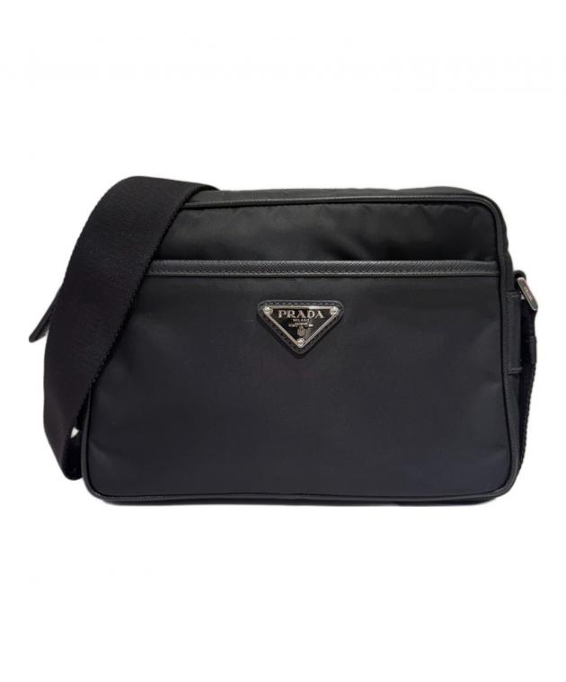 中古・古着通販】PRADA (プラダ) サフィアーノレザー ショルダーバッグ