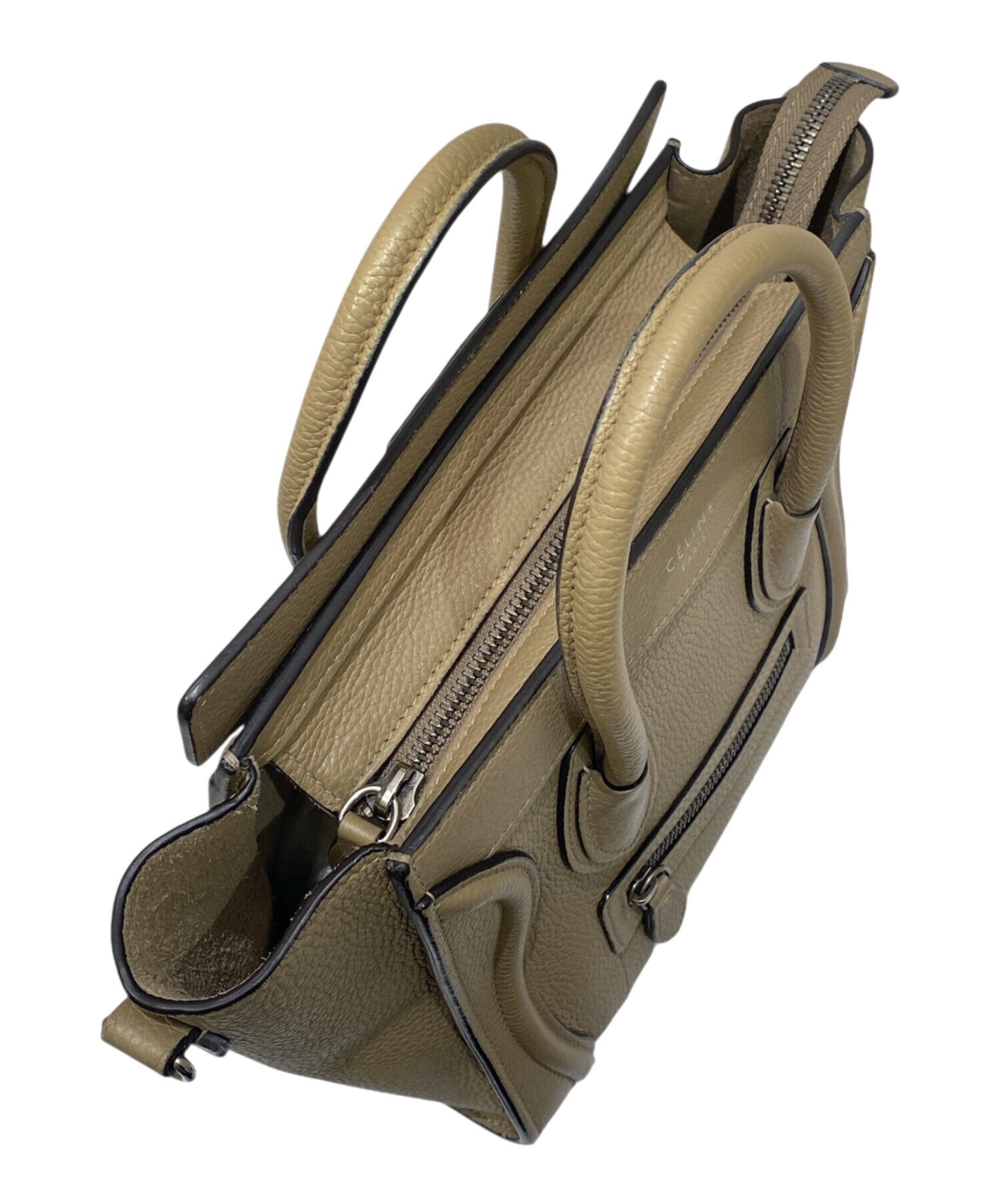 中古・古着通販】CELINE (セリーヌ) ラゲージ ナノショッパー ベージュ