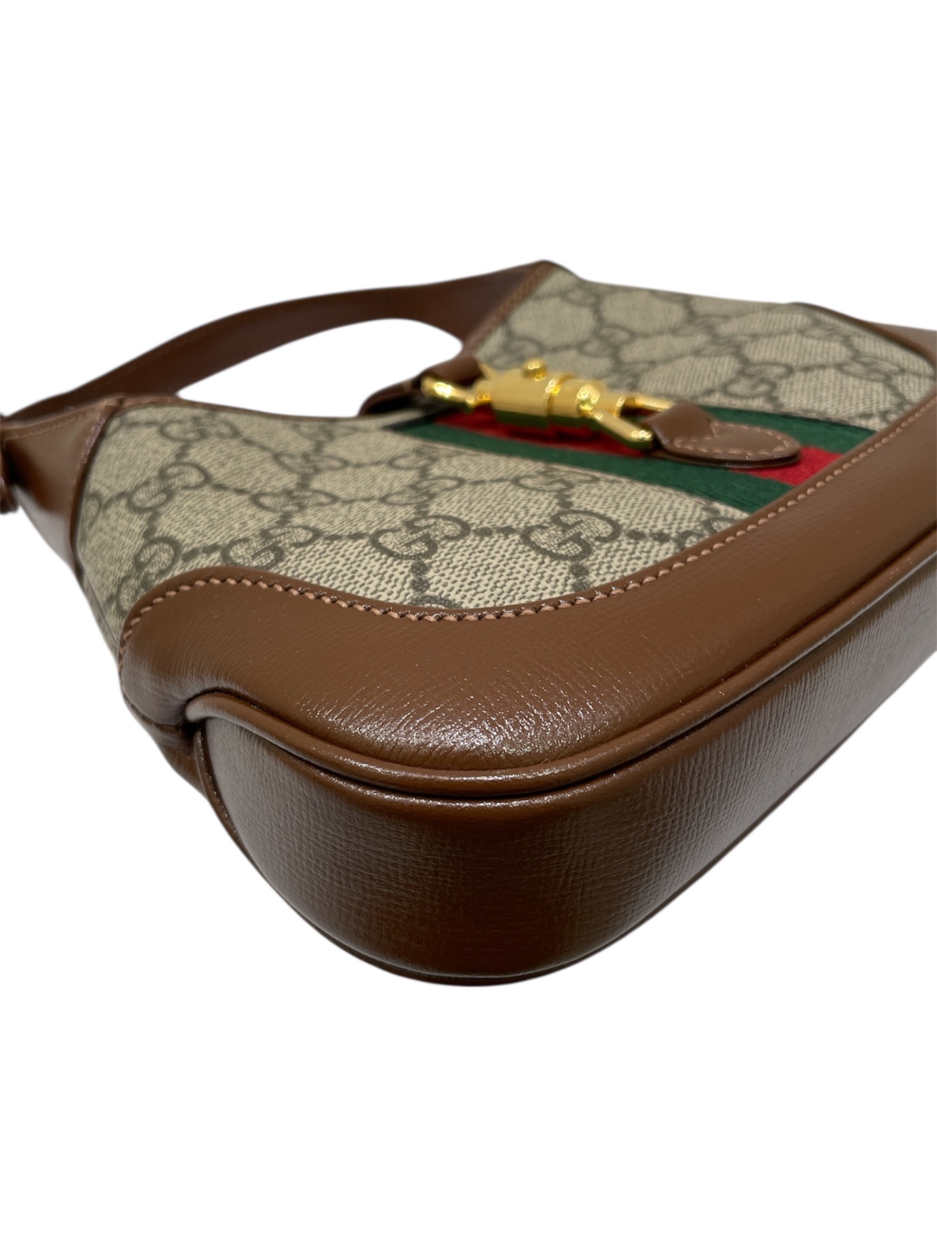 Gucci ベージュ ハンドバッグ　ニュージャッキー　GGスプリーム GUCCI ジャッキー 1961 GGスプリーム スモール ハーフムーン