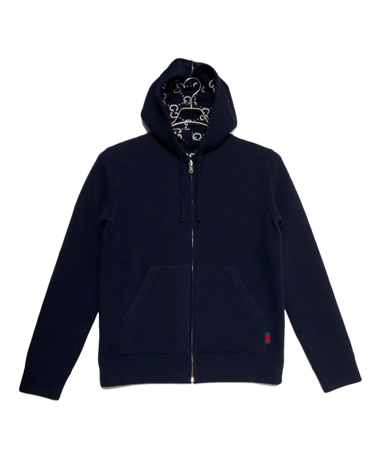 中古・古着通販】GUCCI (グッチ) Reversible GG wool hoodie zip