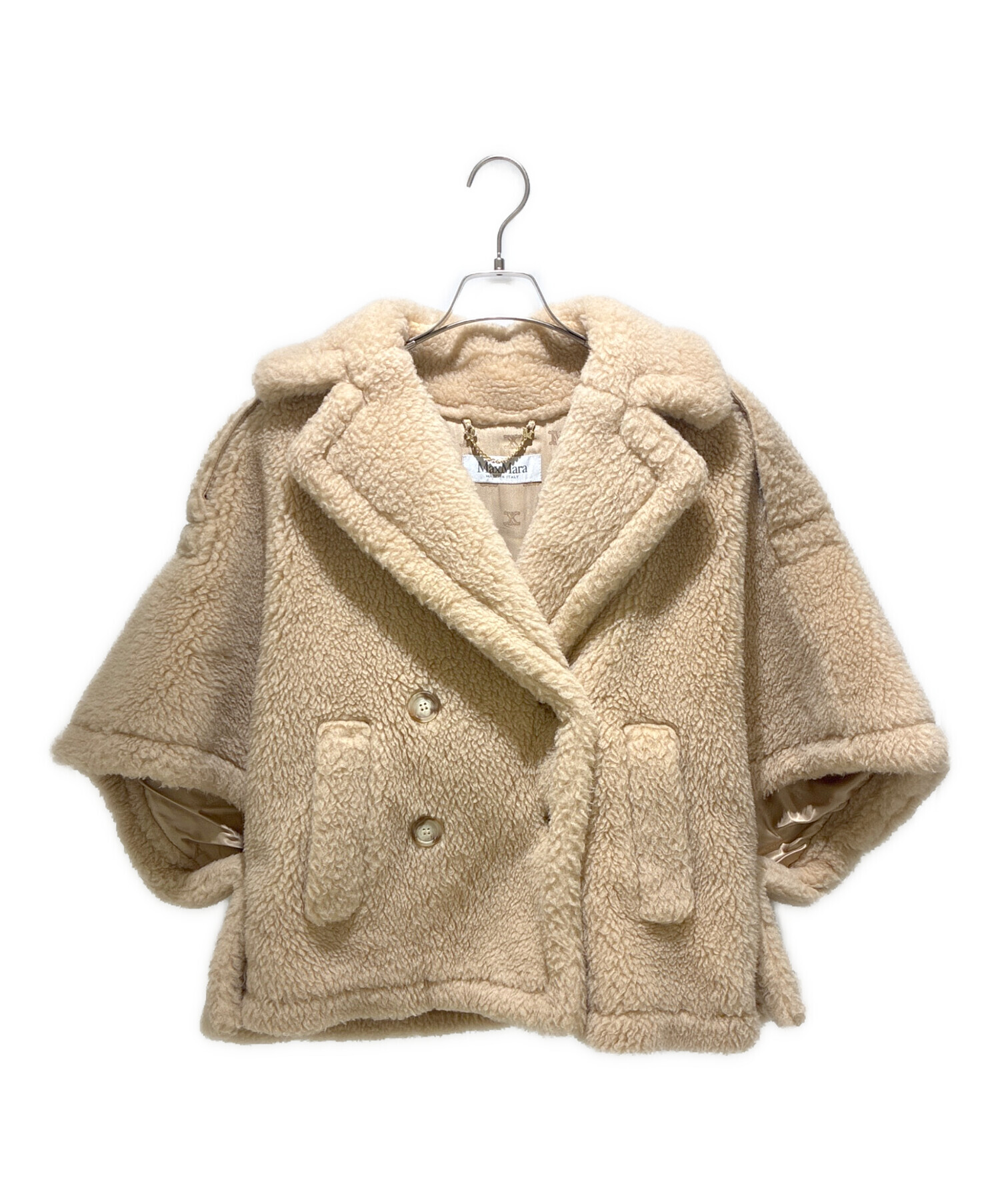 中古・古着通販】MaxMara (マックスマーラ) テディベアケープ ベージュ