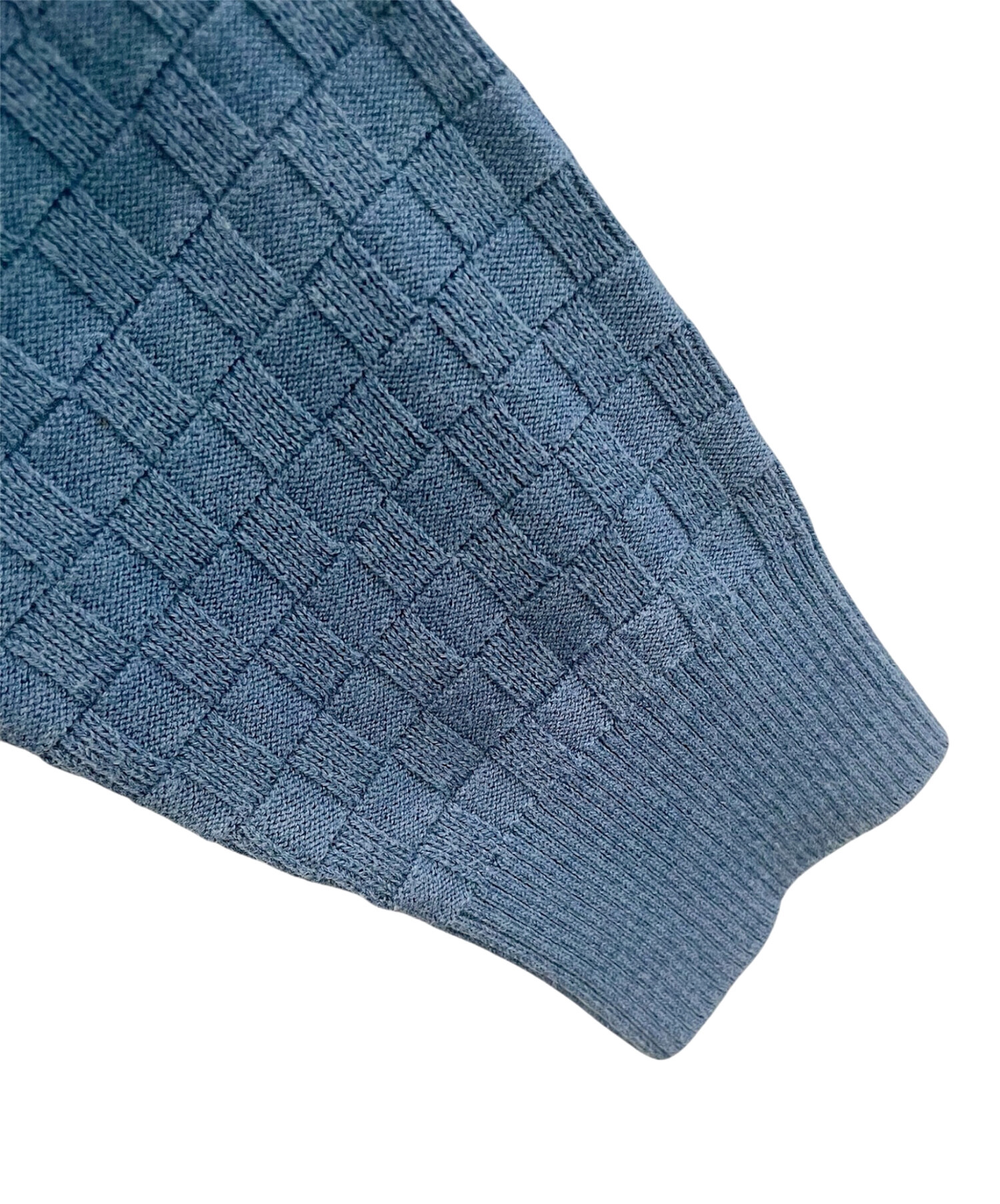 LOUIS VUITTON　ニット　ダミエ　ネイビー　Ｌ 中古・古着通販】LOUIS VUITTON (ルイ ヴィトン) ダミエジップアップ