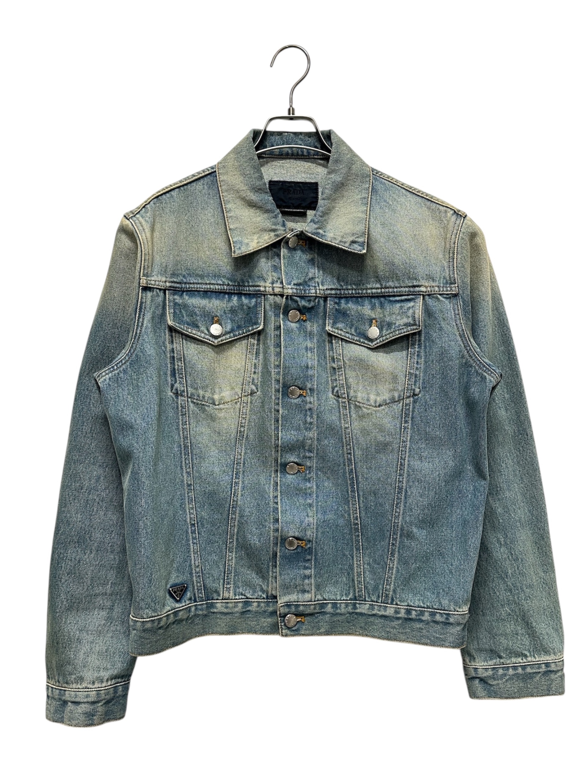 中古・古着通販】PRADA (プラダ) ロゴプレートデニムジャケット