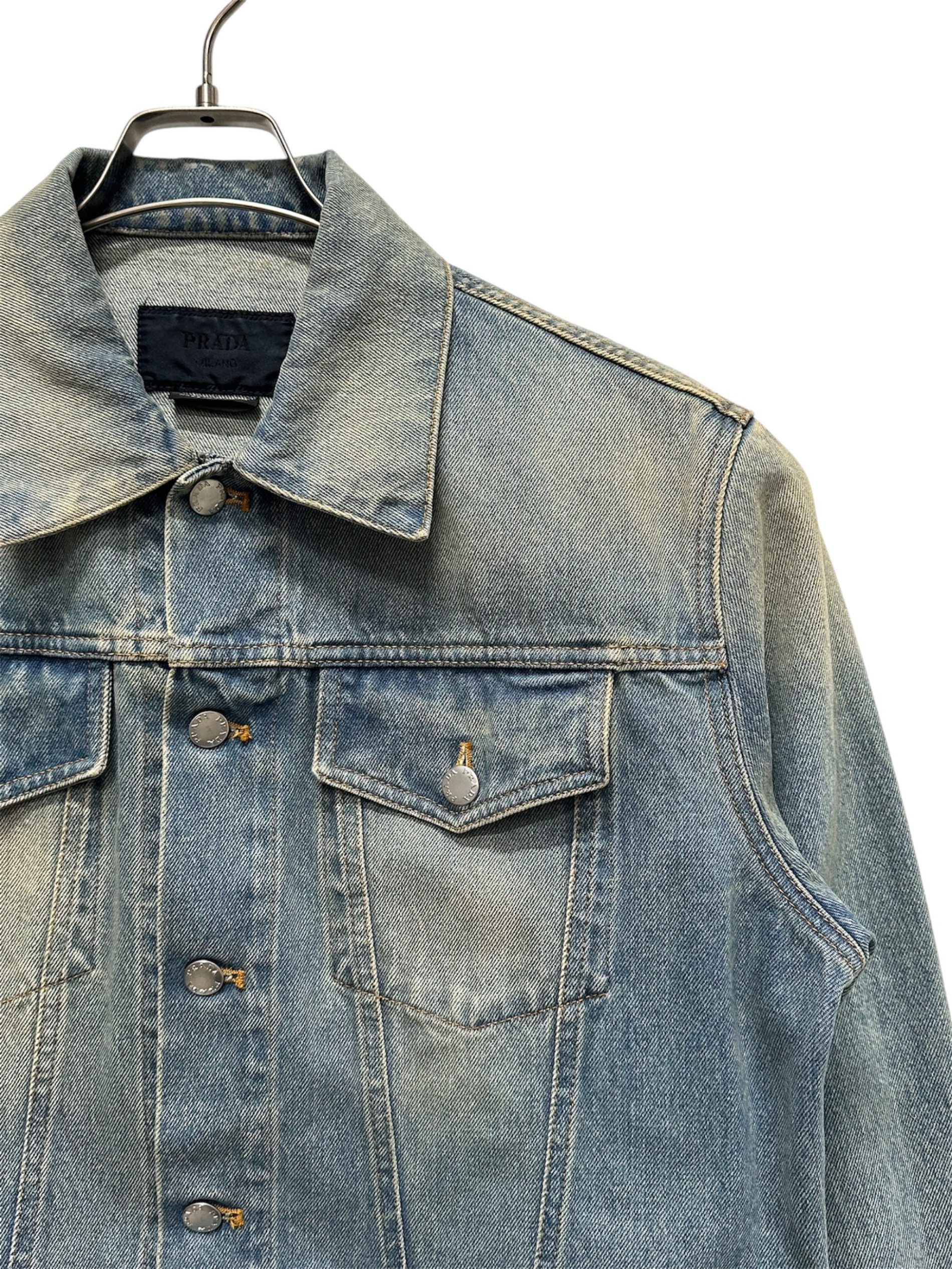 中古・古着通販】PRADA (プラダ) ロゴプレートデニムジャケット