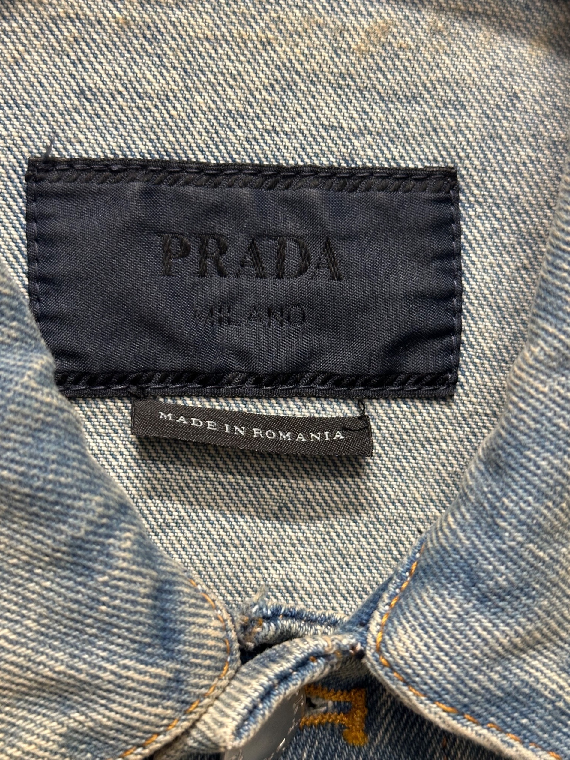 中古・古着通販】PRADA (プラダ) ロゴプレートデニムジャケット