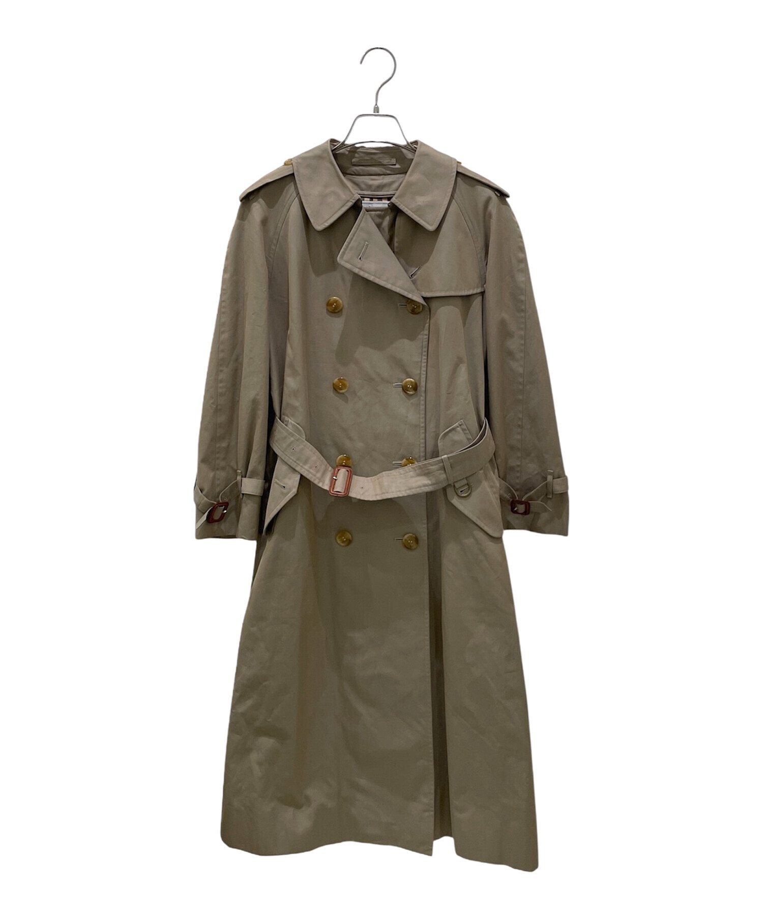 美品 Burberry トレンチコート ヴィンテージ 玉むし色 カーキ 中古・古着通販】Burberry's (バーバリー) トレンチコート カーキ
