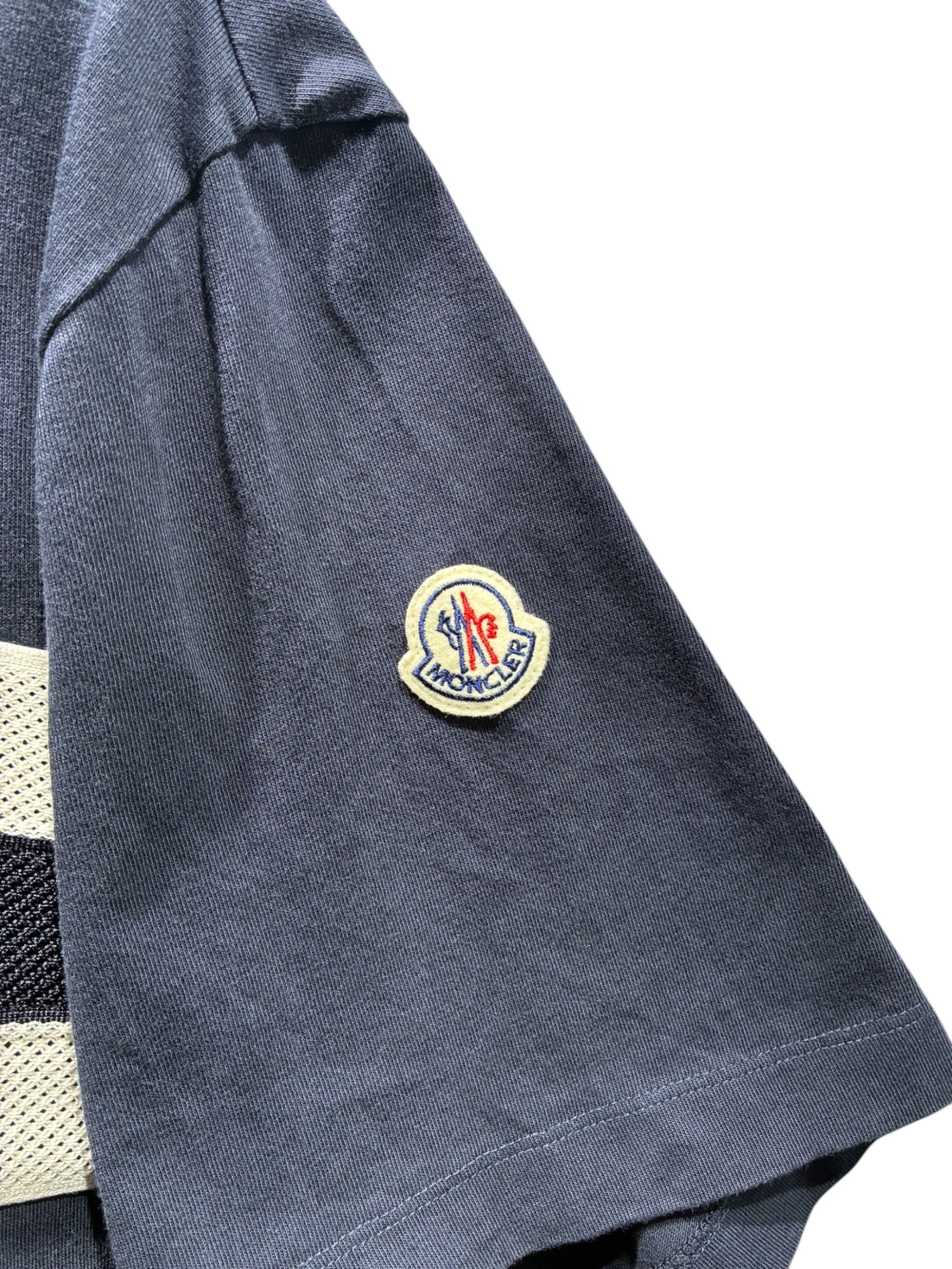 【極美品】MONCLER モンクレール　ネイビー ロゴ Tシャツ 2A 95cm MONCLER（モンクレール） 半袖Tシャツ メンズ SS T-SHIRT MONCLER