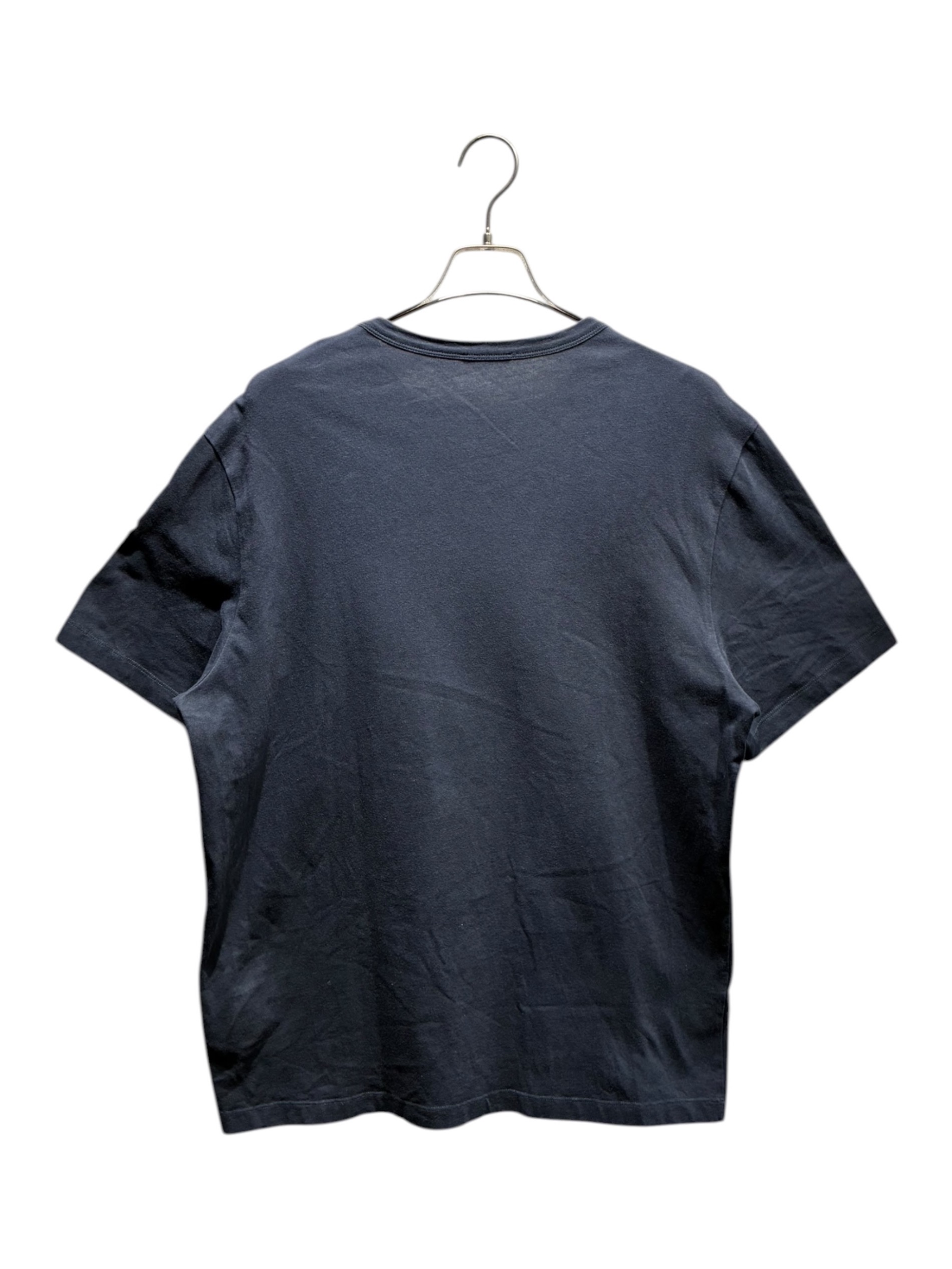 【極美品】MONCLER モンクレール　ネイビー ロゴ Tシャツ 2A 95cm モンクレール 偽物 Tシャツ クラシックロゴ シンプルデザイン ネイビー