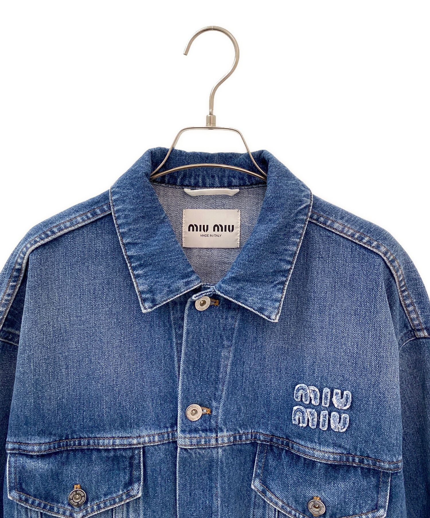 中古・古着通販】MIU MIU (ミュウミュウ) ロゴデニムジャケット