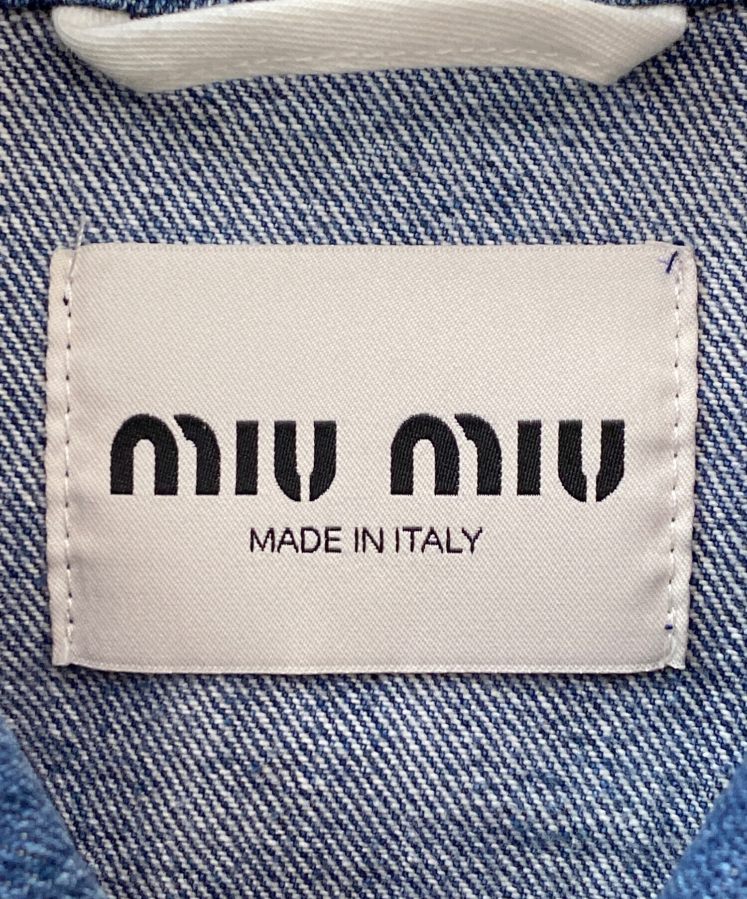 中古・古着通販】MIU MIU (ミュウミュウ) ロゴデニムジャケット