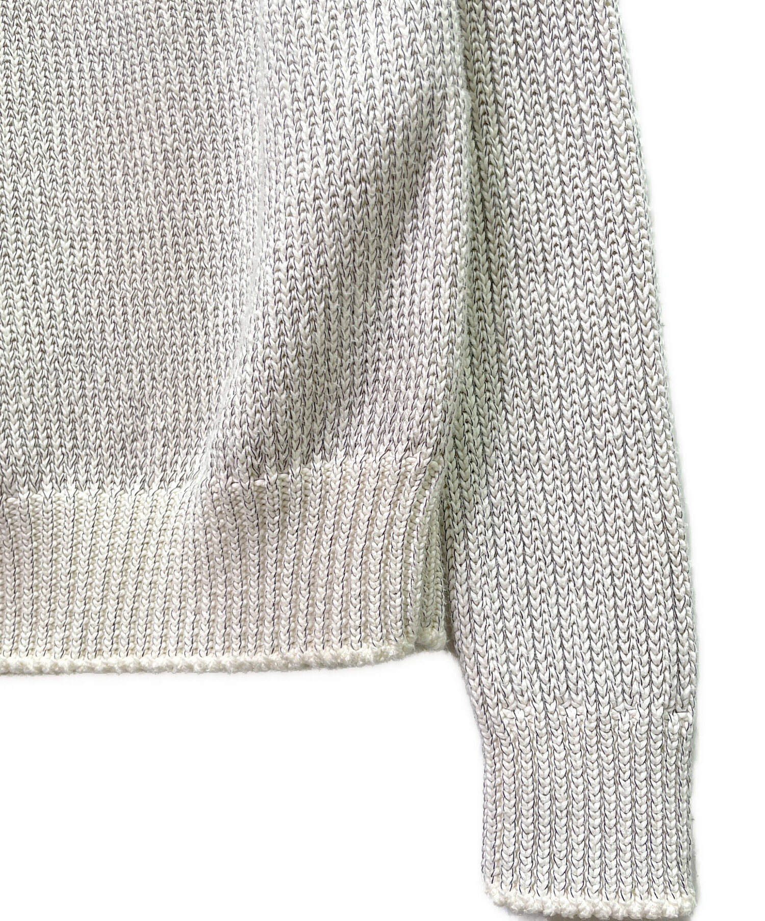 中古・古着通販】HERMES (エルメス) ローゲージニット アイボリー