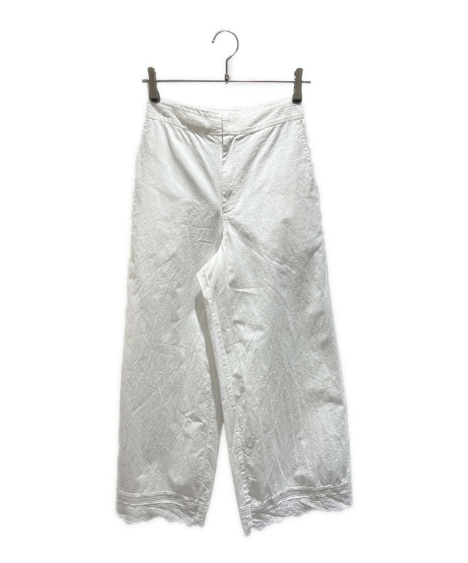 中古・古着通販】ne quittez pas (ヌキテパ) Poplin Dobby Hem Lace