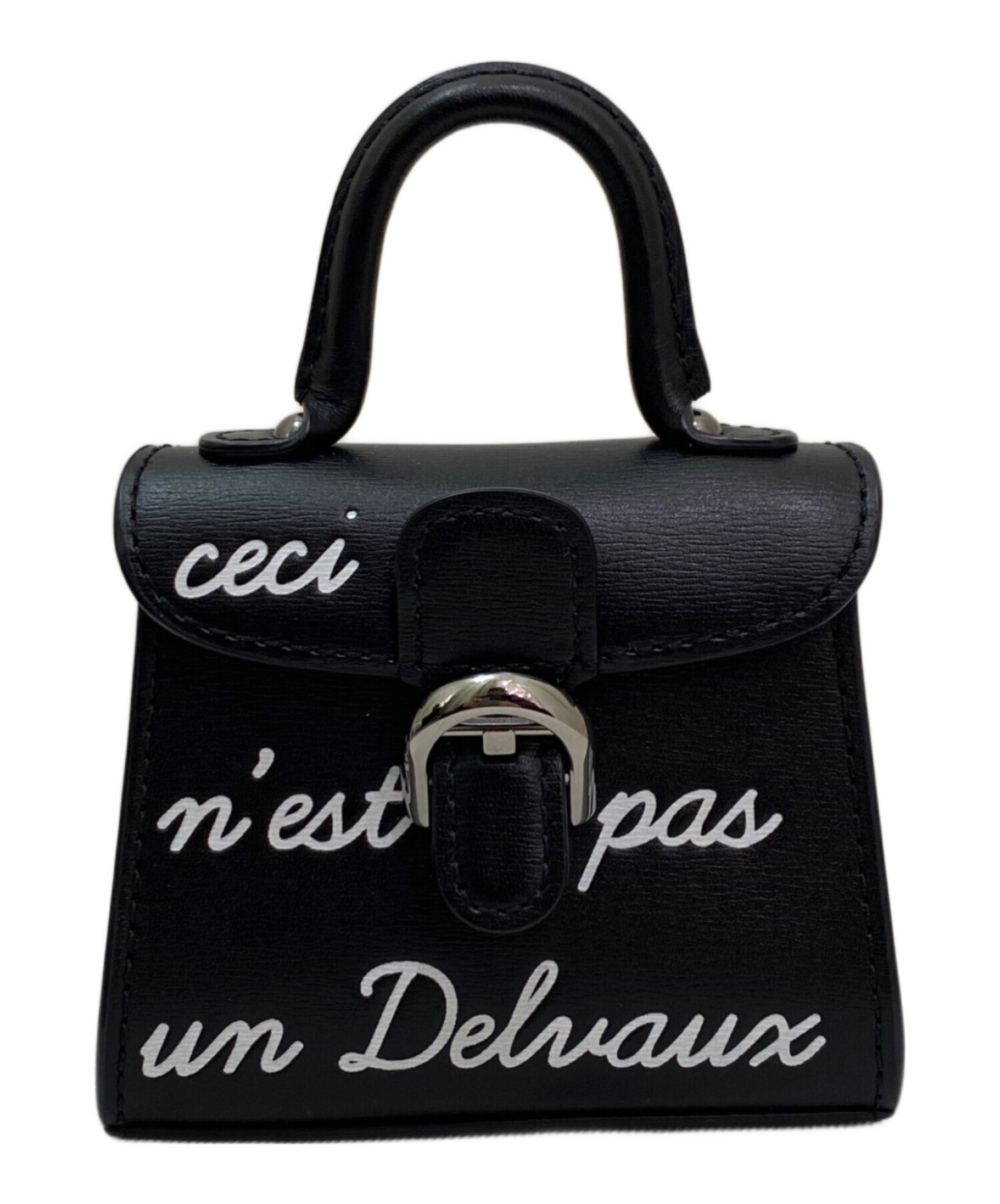 【！大セール！】 DELVAUX　デルボー　デルヴォー　チャーム　小物　ブラック 中古・古着通販】DELVAUX (デルヴォー) バッグチャーム｜ブランド