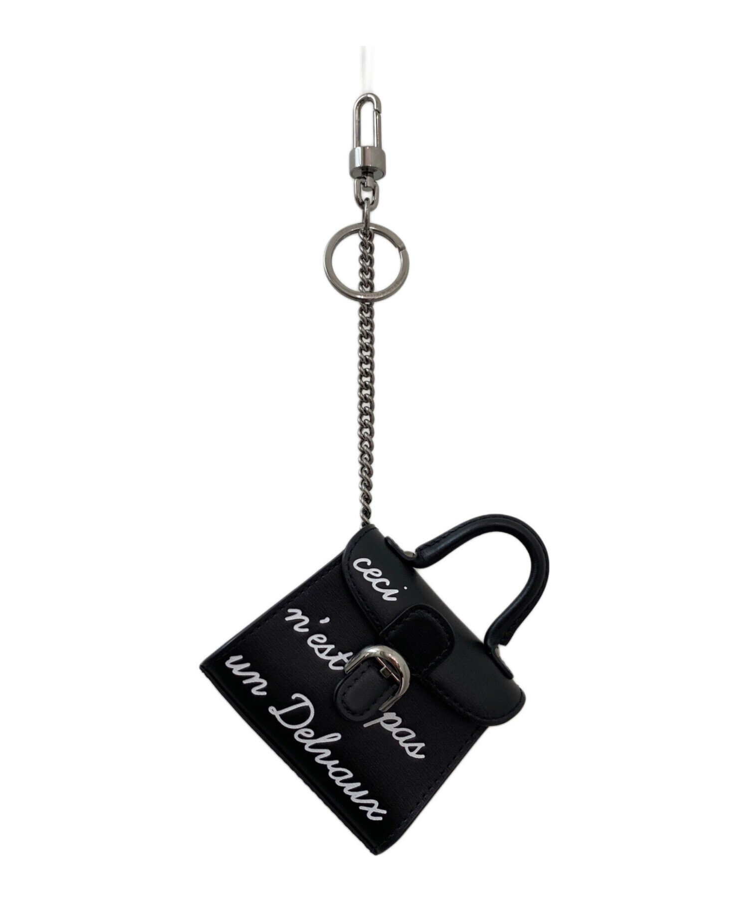 【！大セール！】 DELVAUX　デルボー　デルヴォー　チャーム　小物　ブラック 中古・古着通販】DELVAUX (デルヴォー) バッグチャーム｜ブランド