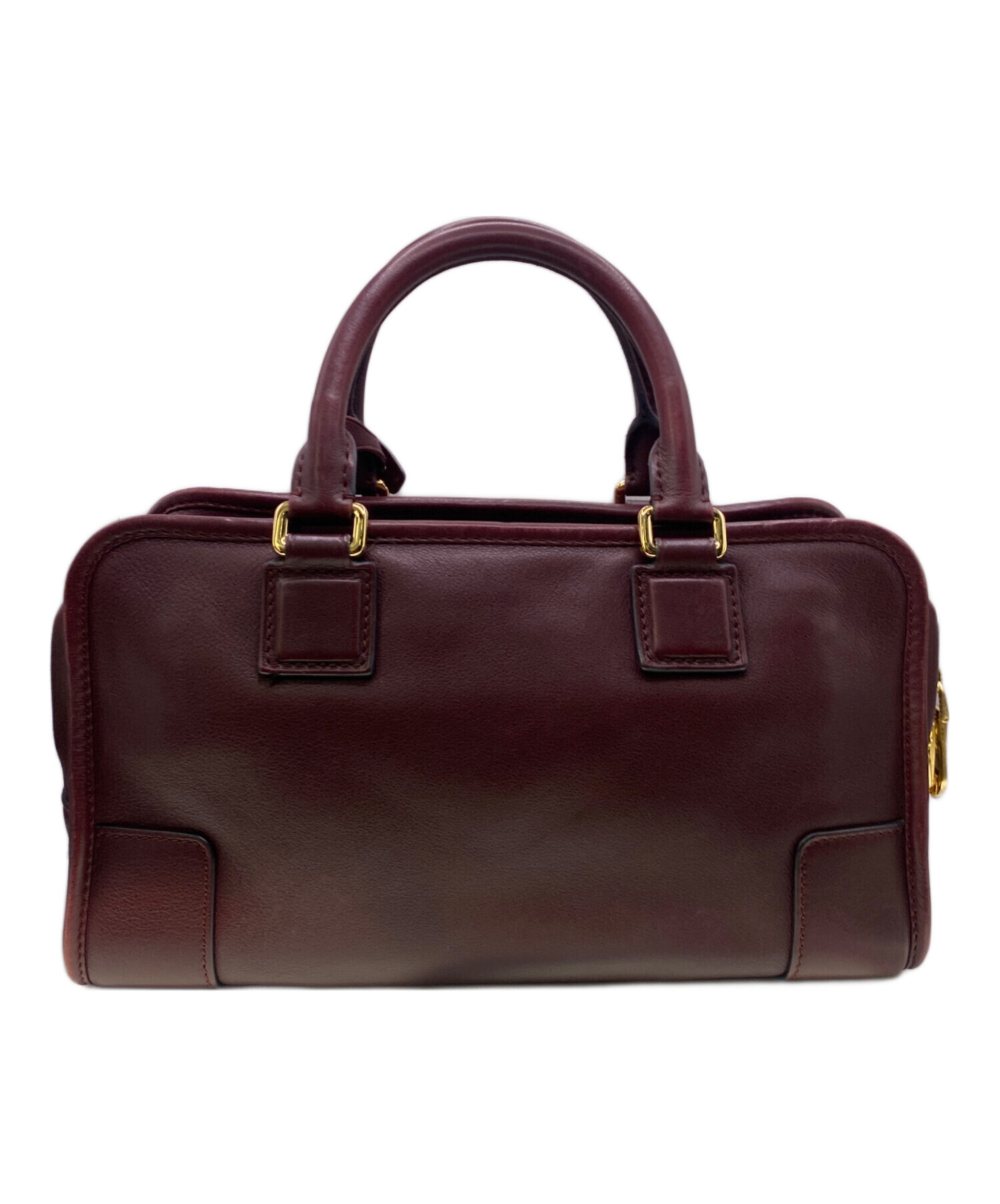 中古・古着通販】LOEWE (ロエベ) アマソナ ハンドバッグ ワインレッド 