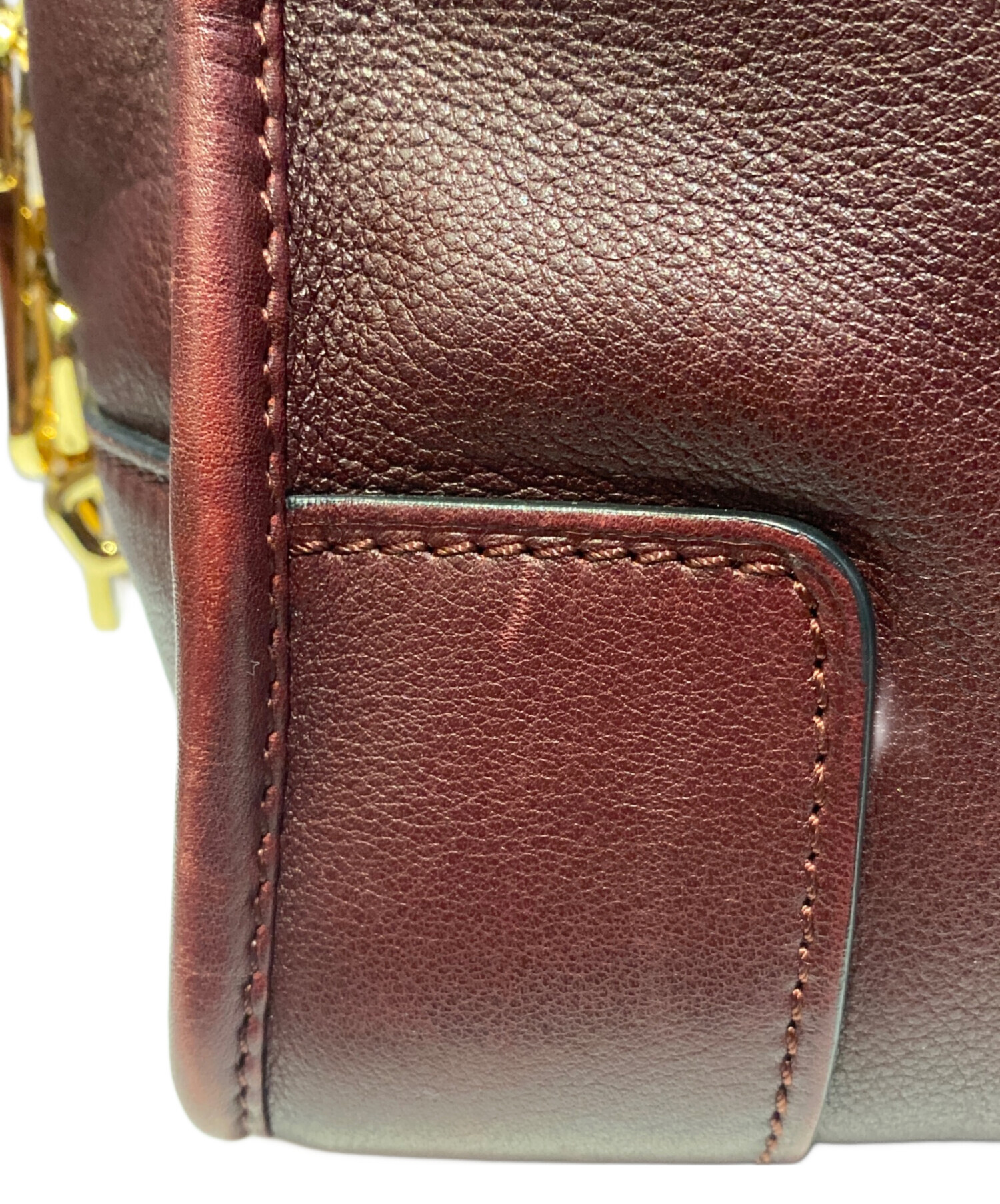 中古・古着通販】LOEWE (ロエベ) アマソナ ハンドバッグ ワインレッド