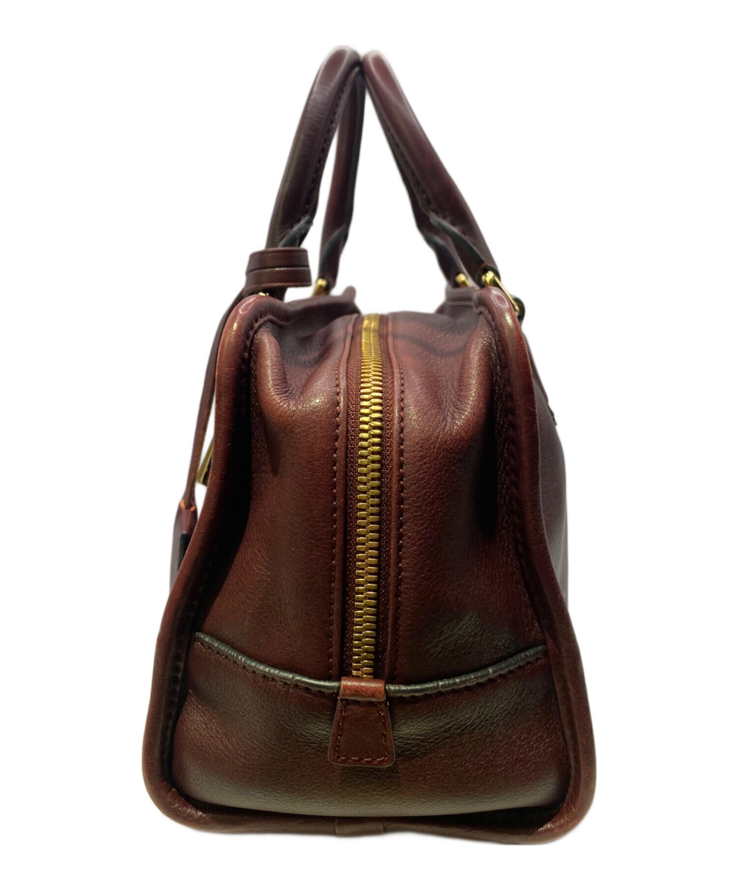 中古・古着通販】LOEWE (ロエベ) アマソナ ハンドバッグ ワインレッド 